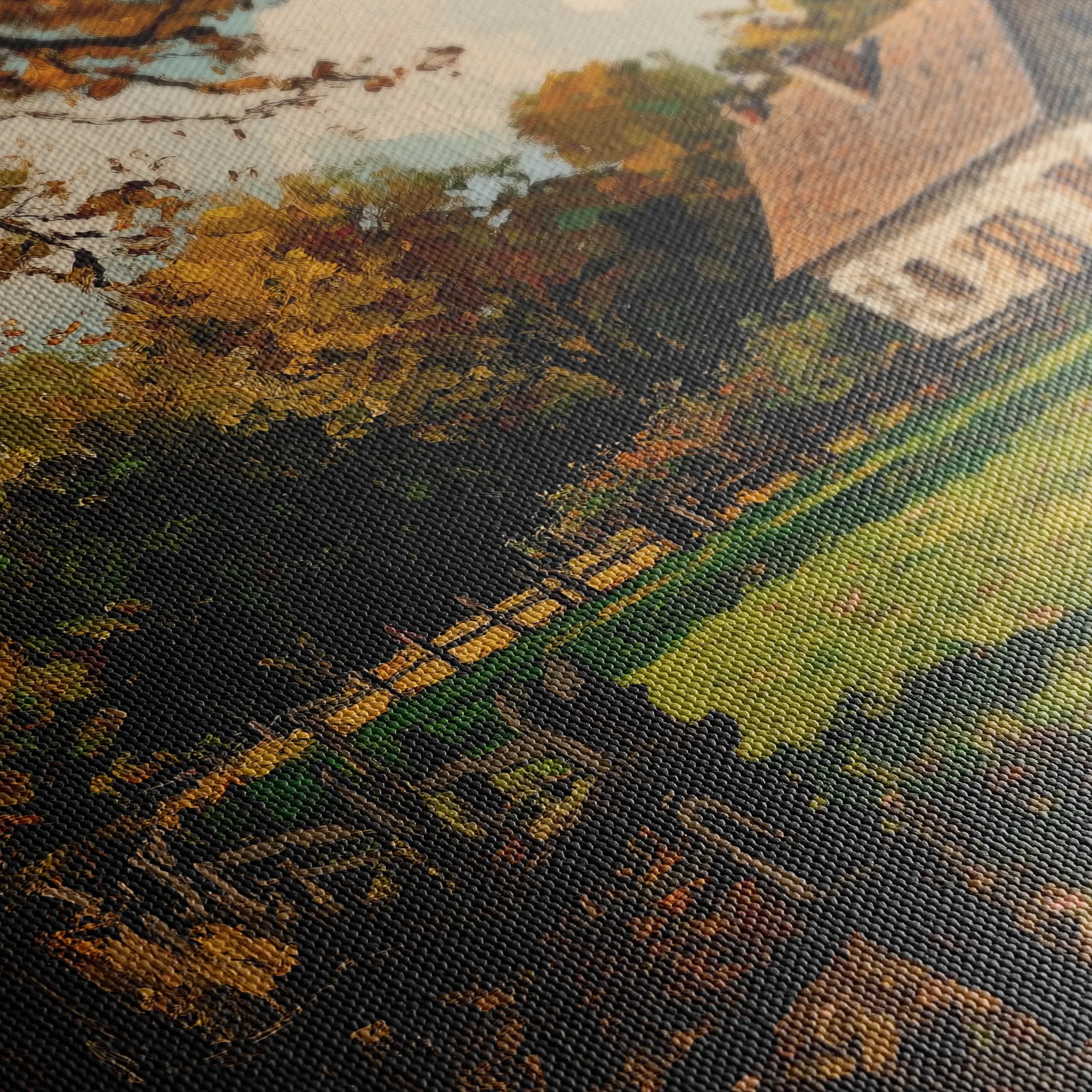 Landscape 274 Canvas Art 18" x 24" / 45 x 60 cm / Black