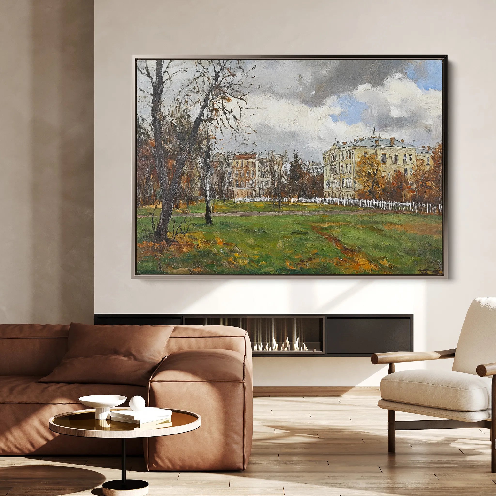 Landscape 275 Canvas Art 18" x 24" / 45 x 60 cm / Black