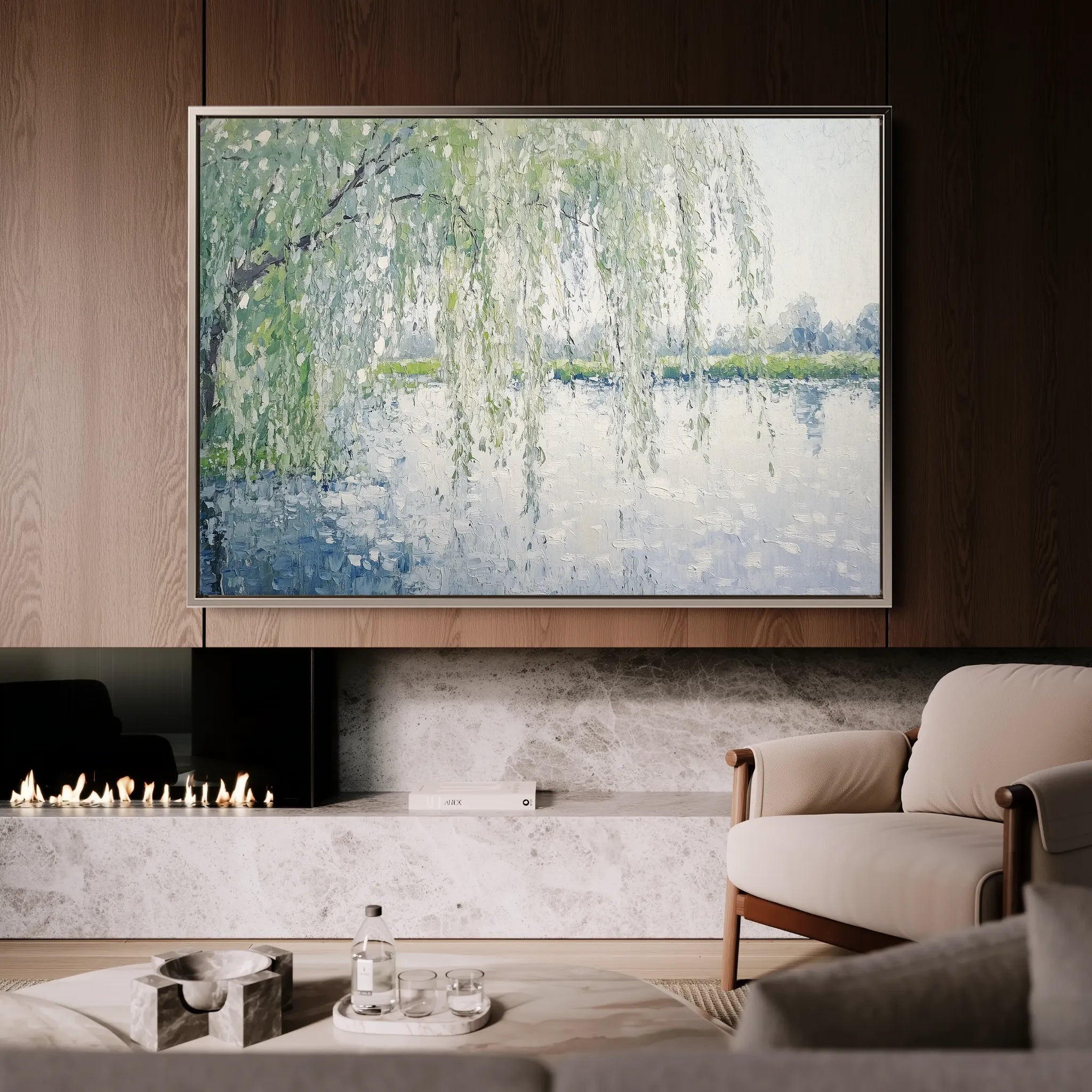 Landscape 276 Canvas Art 18" x 24" / 45 x 60 cm / Black