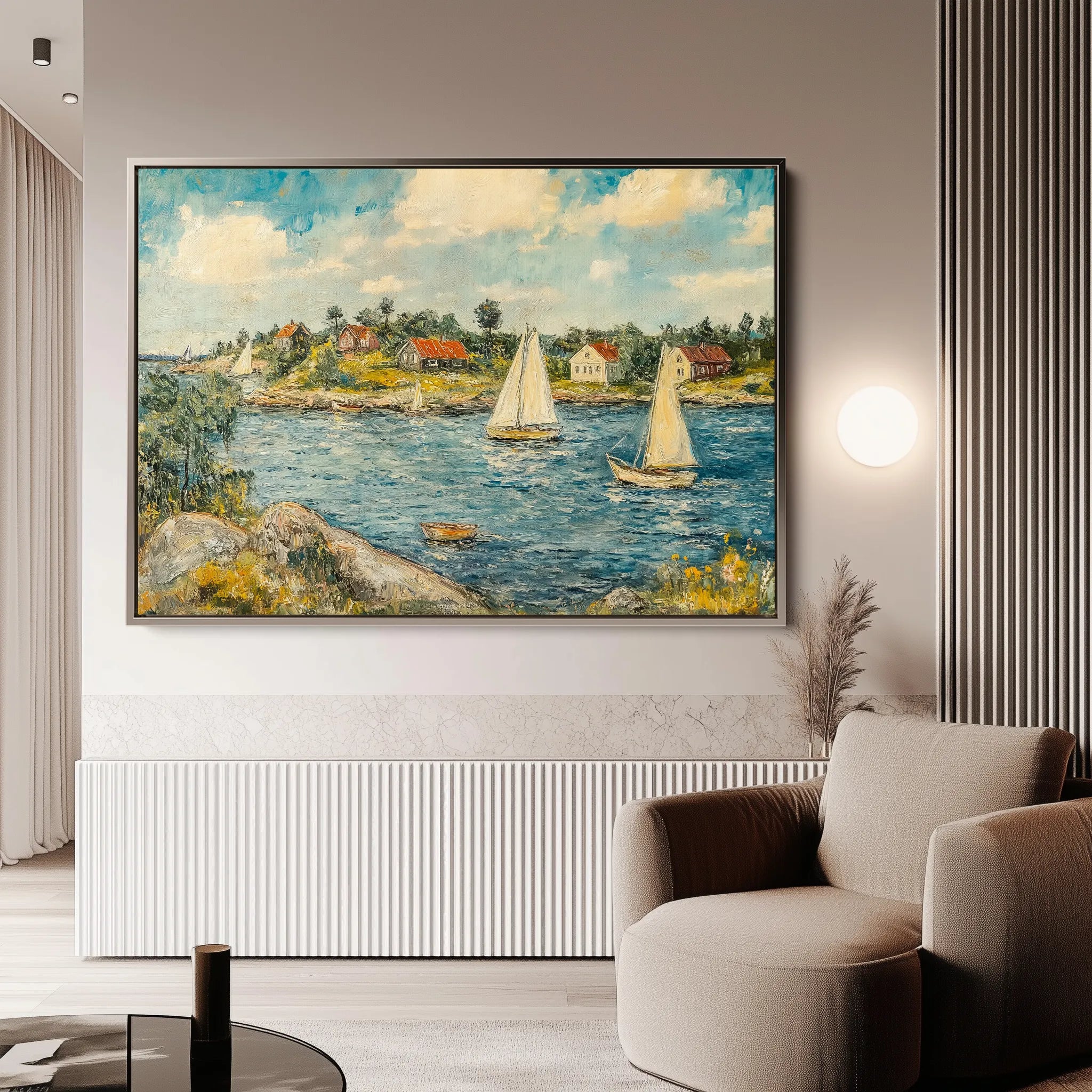 Landscape 277 Canvas Art 18" x 24" / 45 x 60 cm / Black
