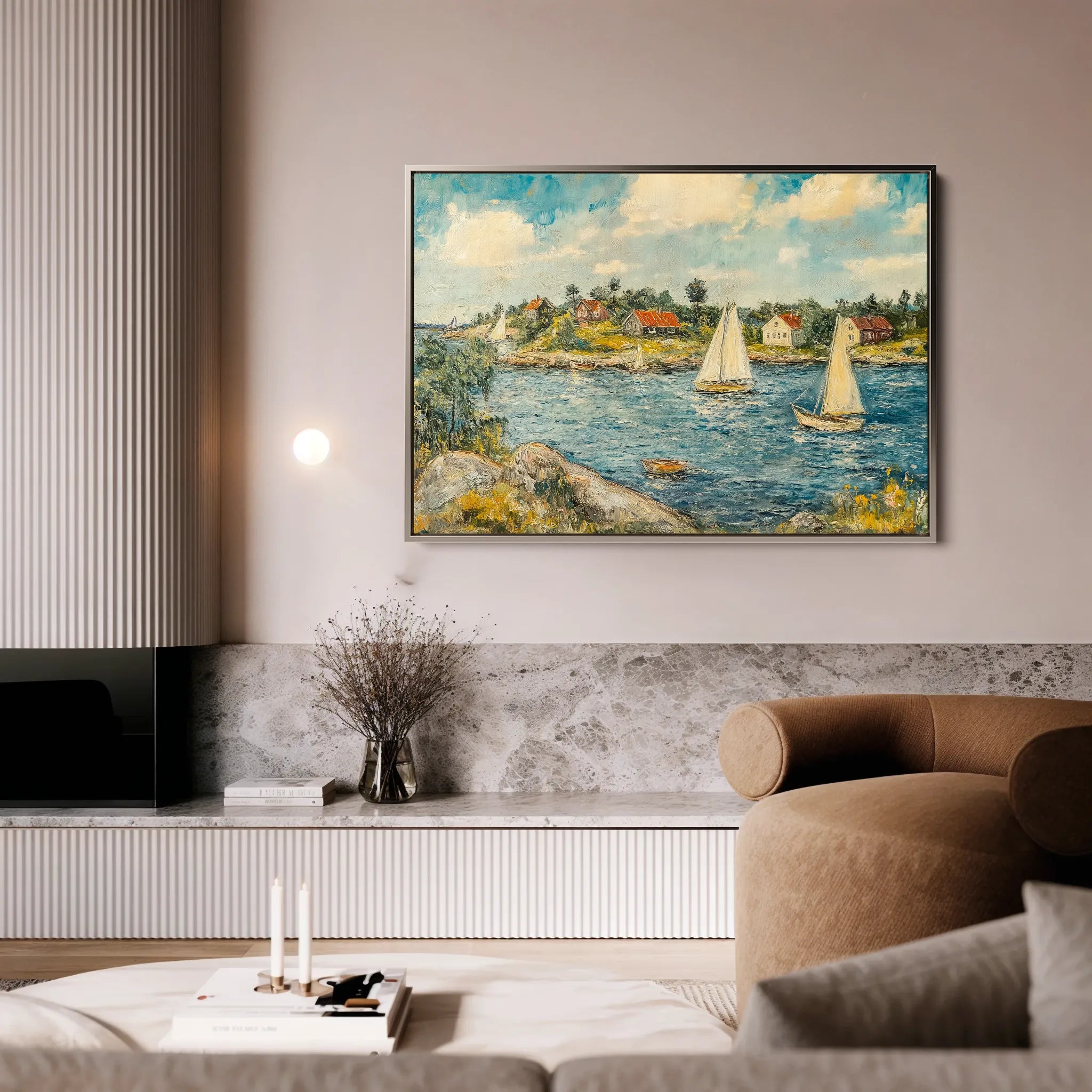 Landscape 277 Canvas Art 18" x 24" / 45 x 60 cm / Black