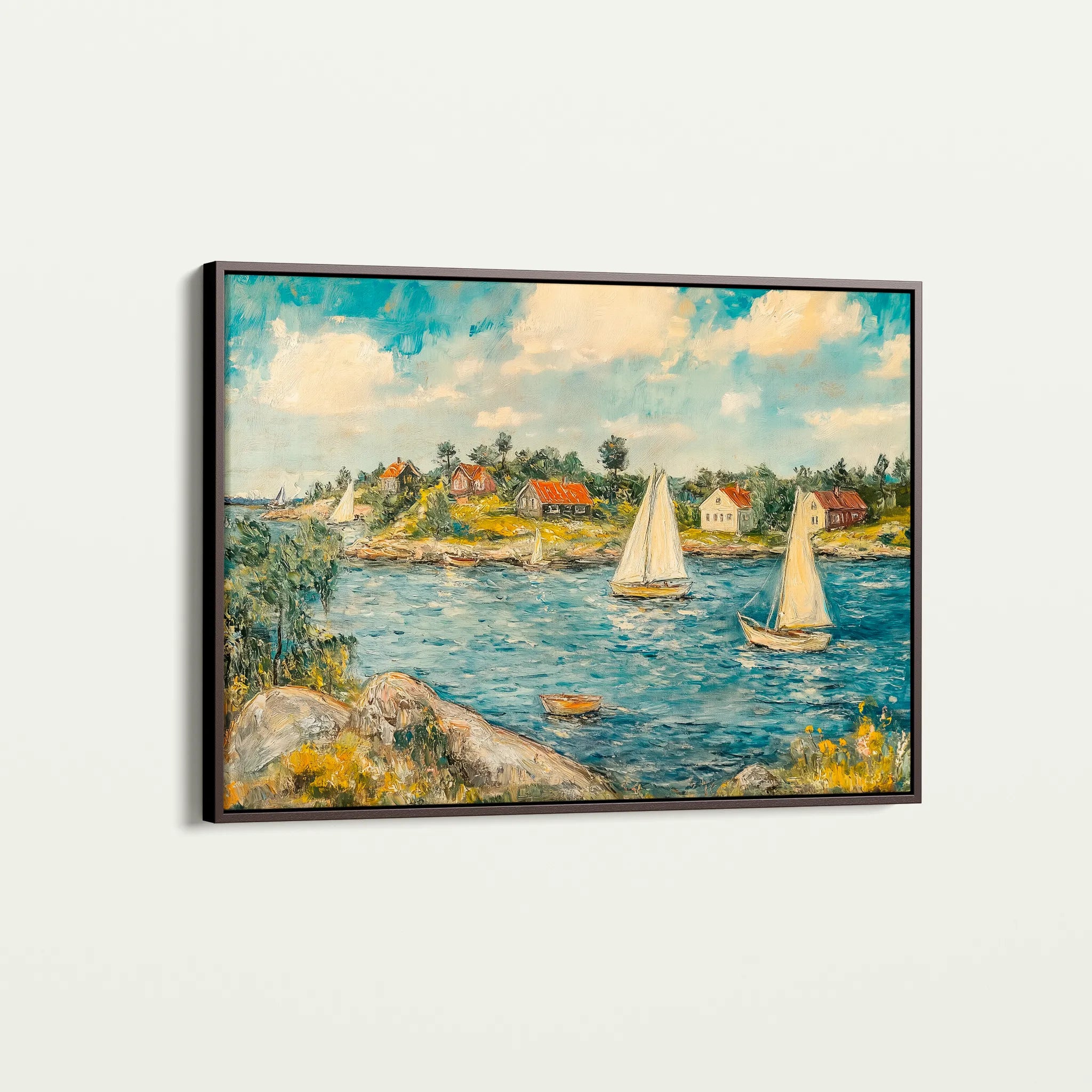 Landscape 277 Canvas Art 18" x 24" / 45 x 60 cm / Black