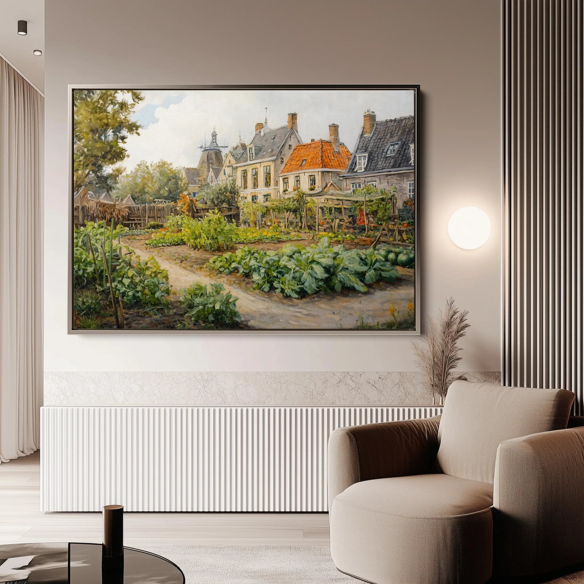 Landscape 278 Canvas Art 18" x 24" / 45 x 60 cm / Black