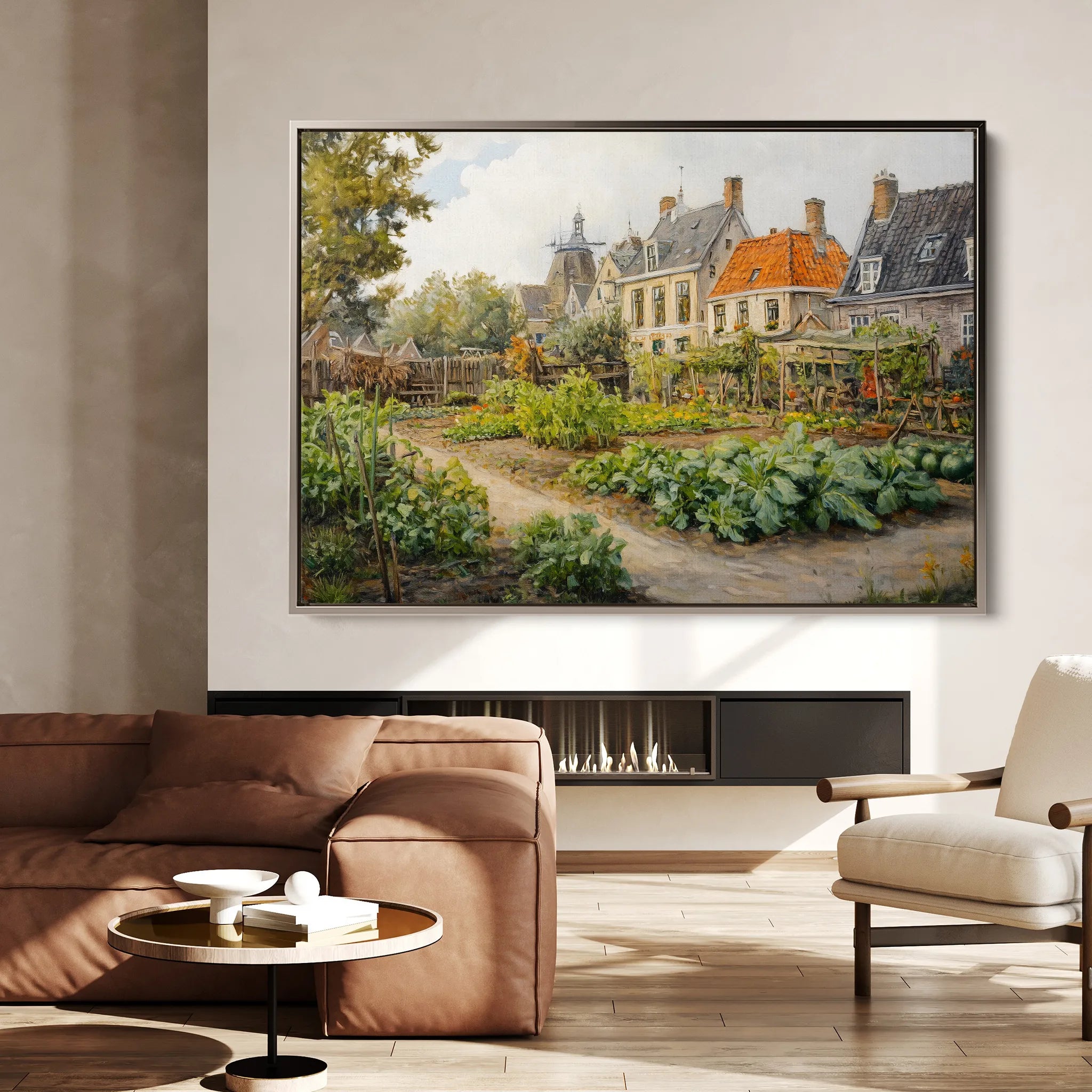 Landscape 278 Canvas Art 18" x 24" / 45 x 60 cm / Black