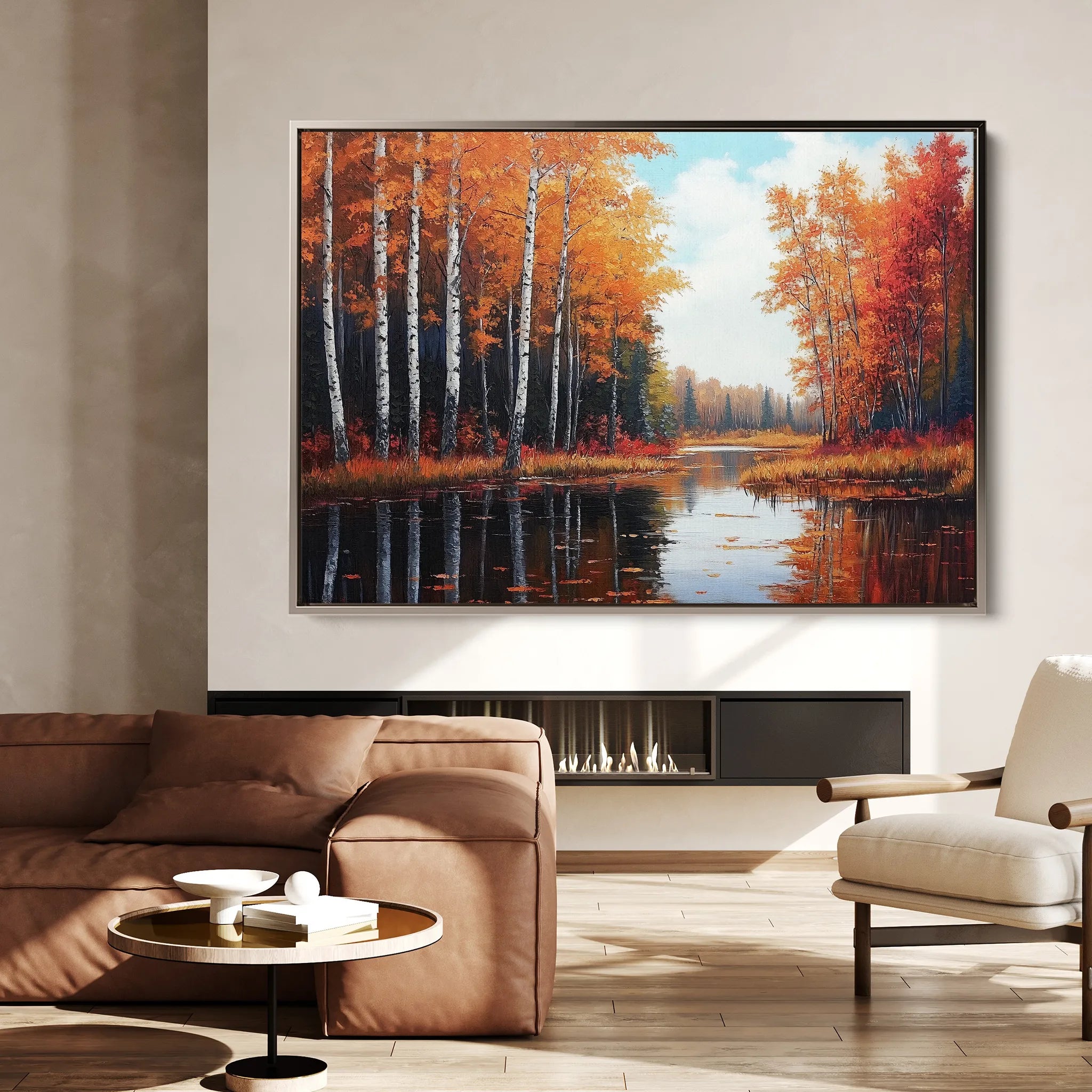 Landscape 280 Canvas Art 18" x 24" / 45 x 60 cm / Black