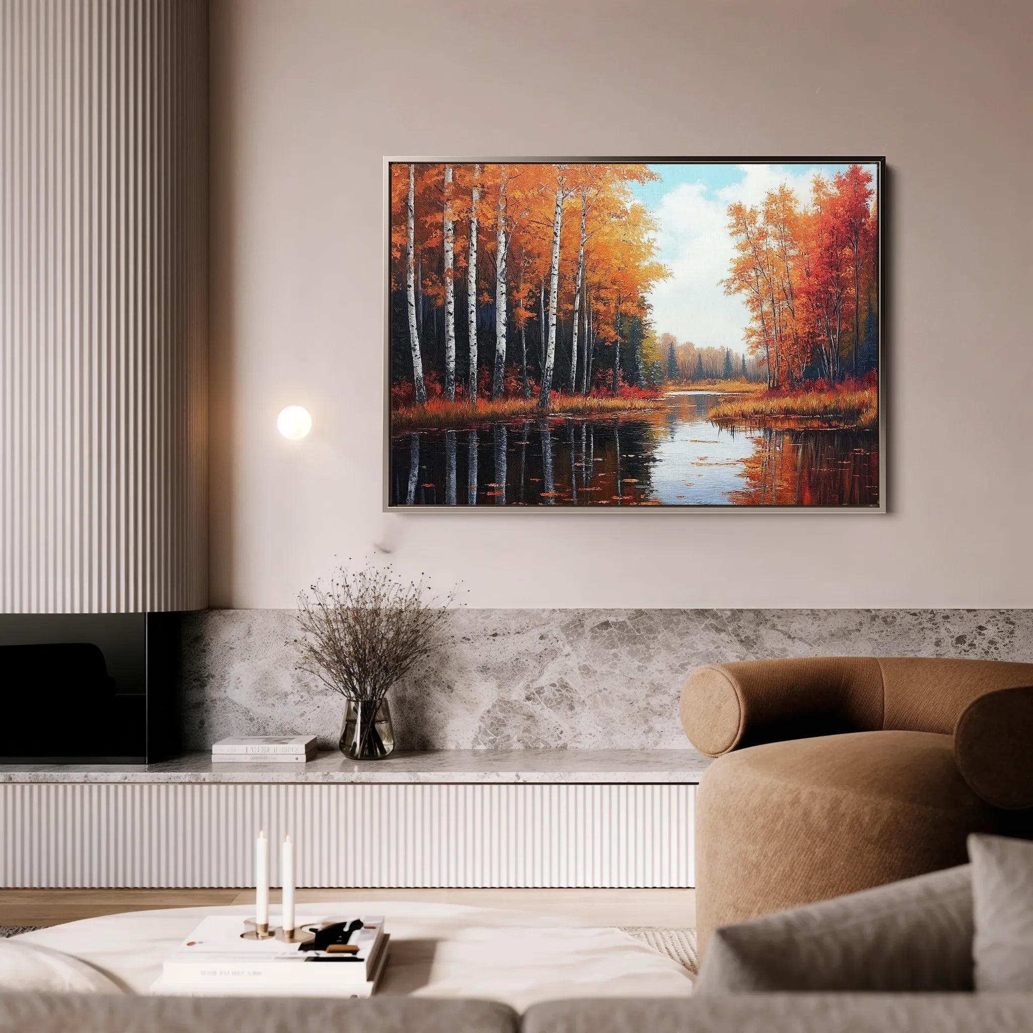 Landscape 280 Canvas Art 18" x 24" / 45 x 60 cm / Black