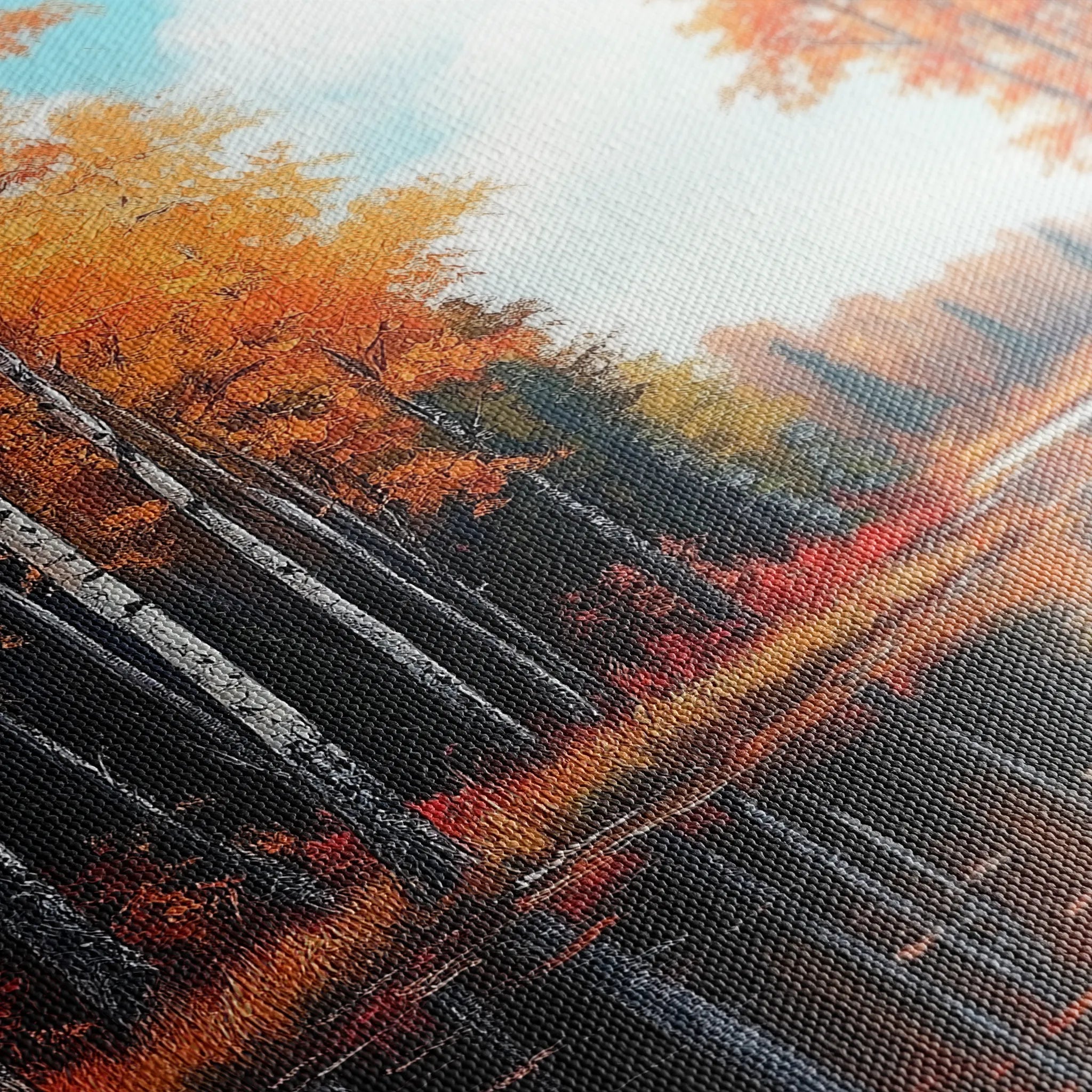 Landscape 280 Canvas Art 18" x 24" / 45 x 60 cm / Black