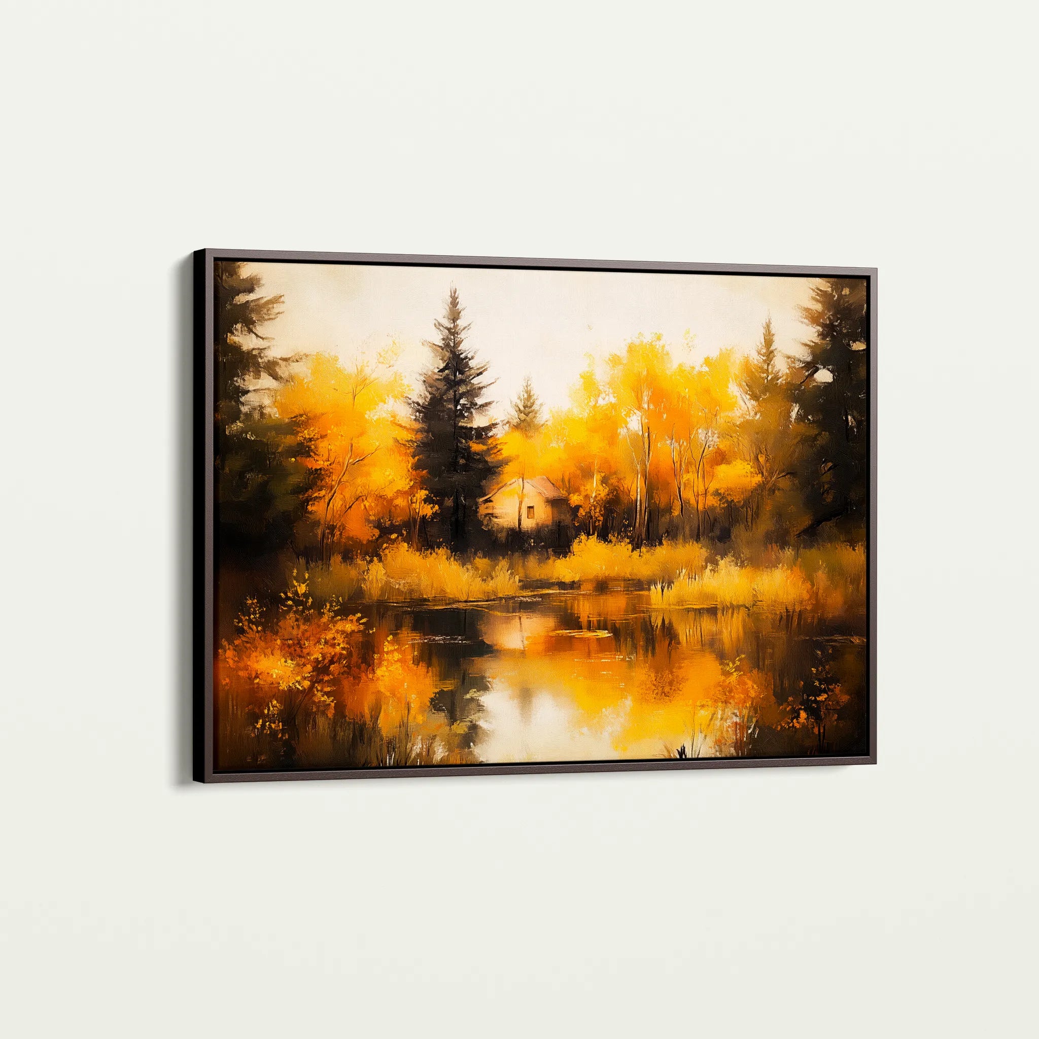 Landscape 281 Canvas Art 18" x 24" / 45 x 60 cm / Black