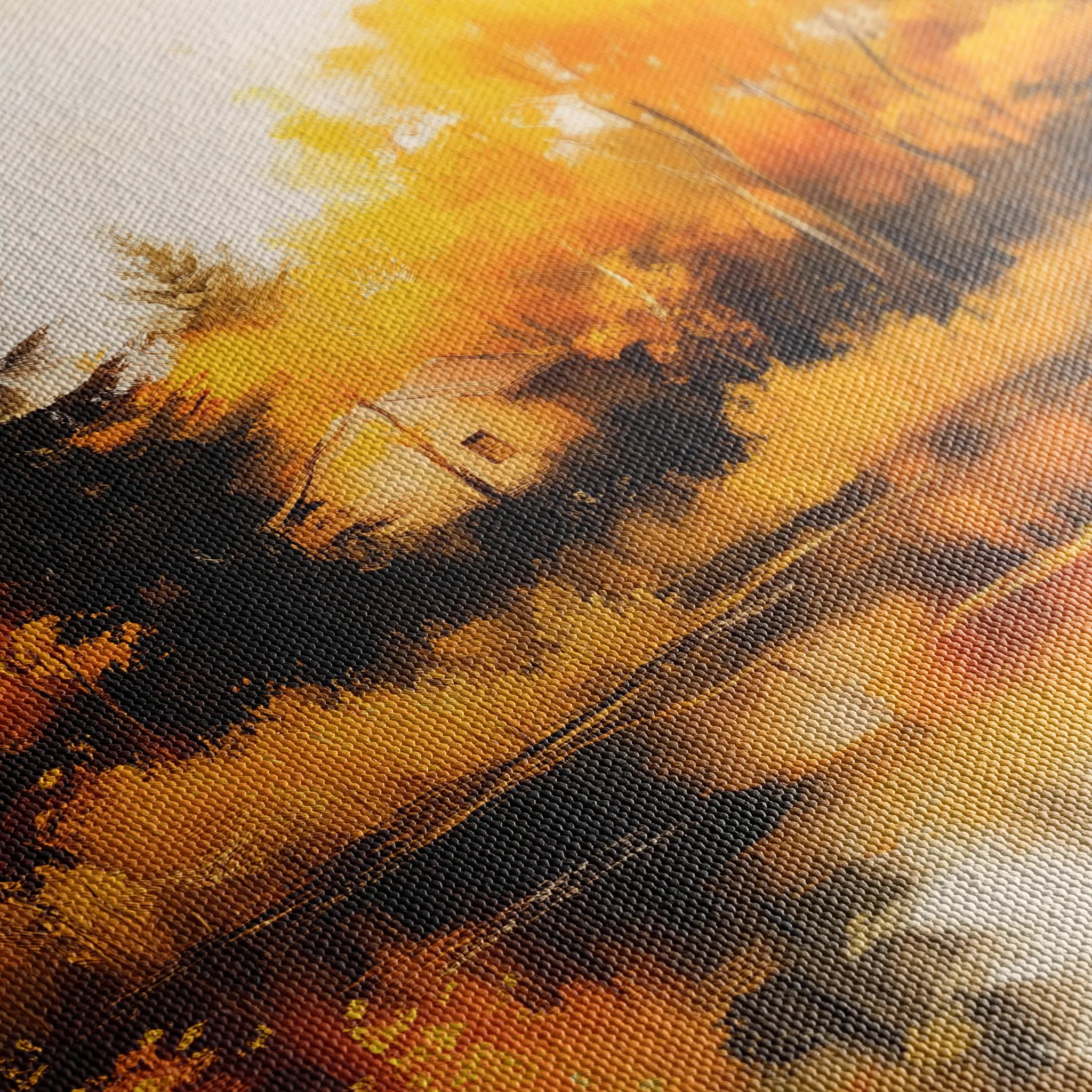 Landscape 281 Canvas Art 18" x 24" / 45 x 60 cm / Black