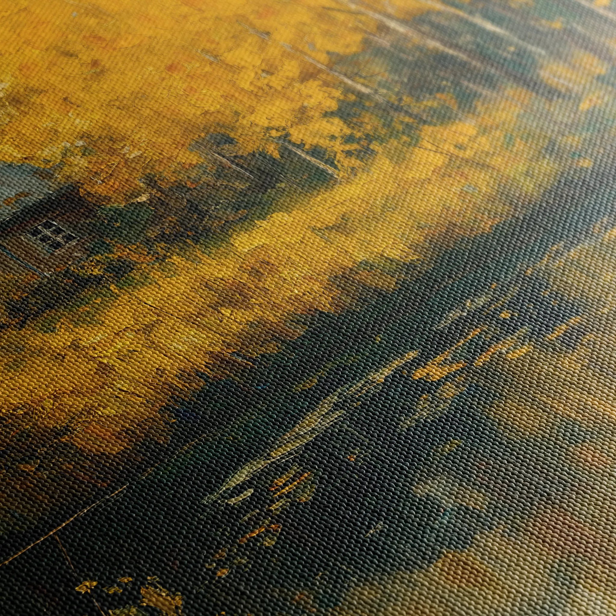 Landscape 282 Canvas Art 18" x 24" / 45 x 60 cm / Black