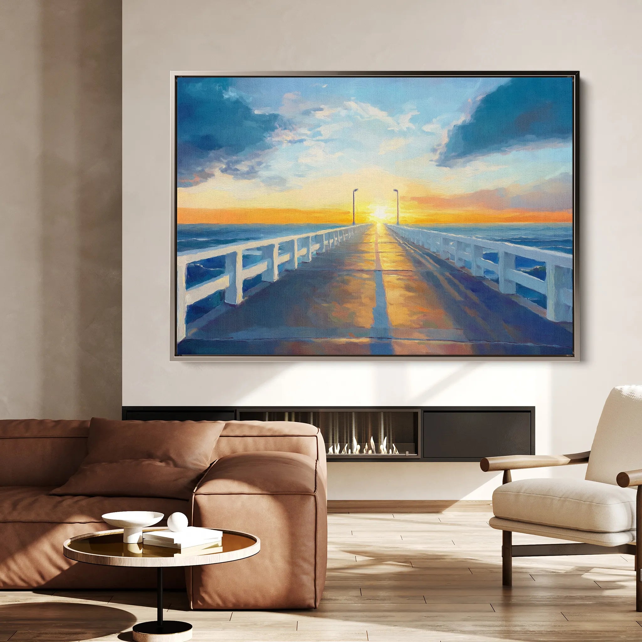 Landscape 283 Canvas Art 18" x 24" / 45 x 60 cm / Black