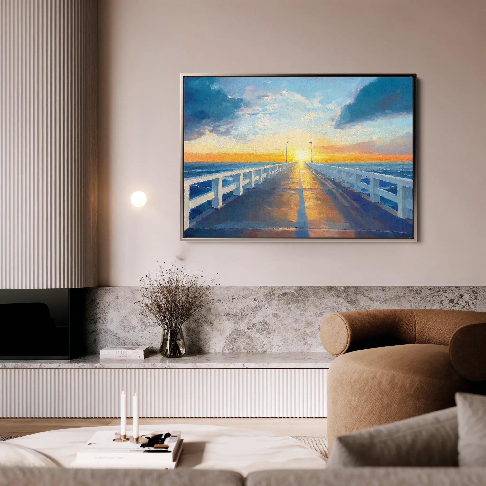 Landscape 283 Canvas Art 18" x 24" / 45 x 60 cm / Black