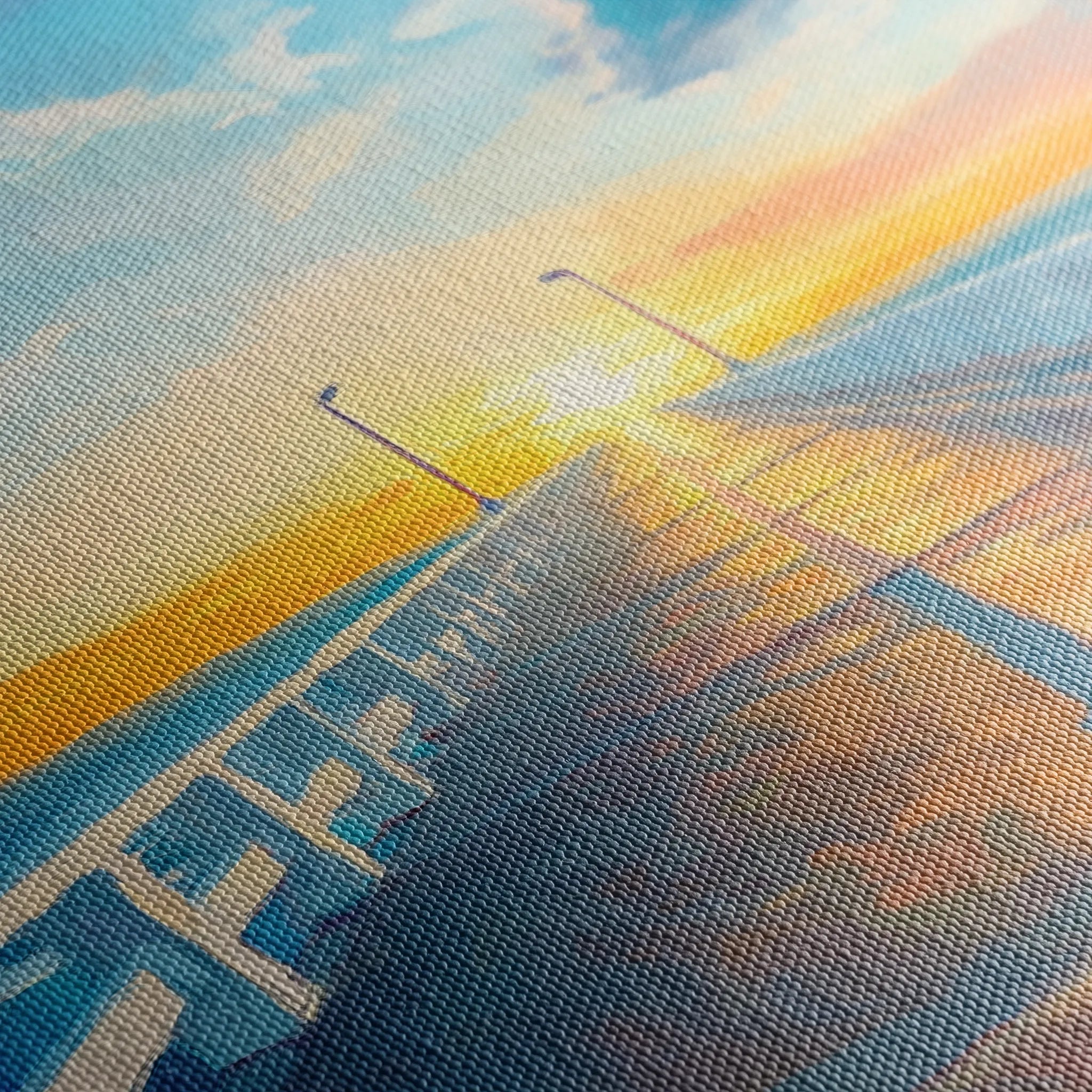 Landscape 283 Canvas Art 18" x 24" / 45 x 60 cm / Black