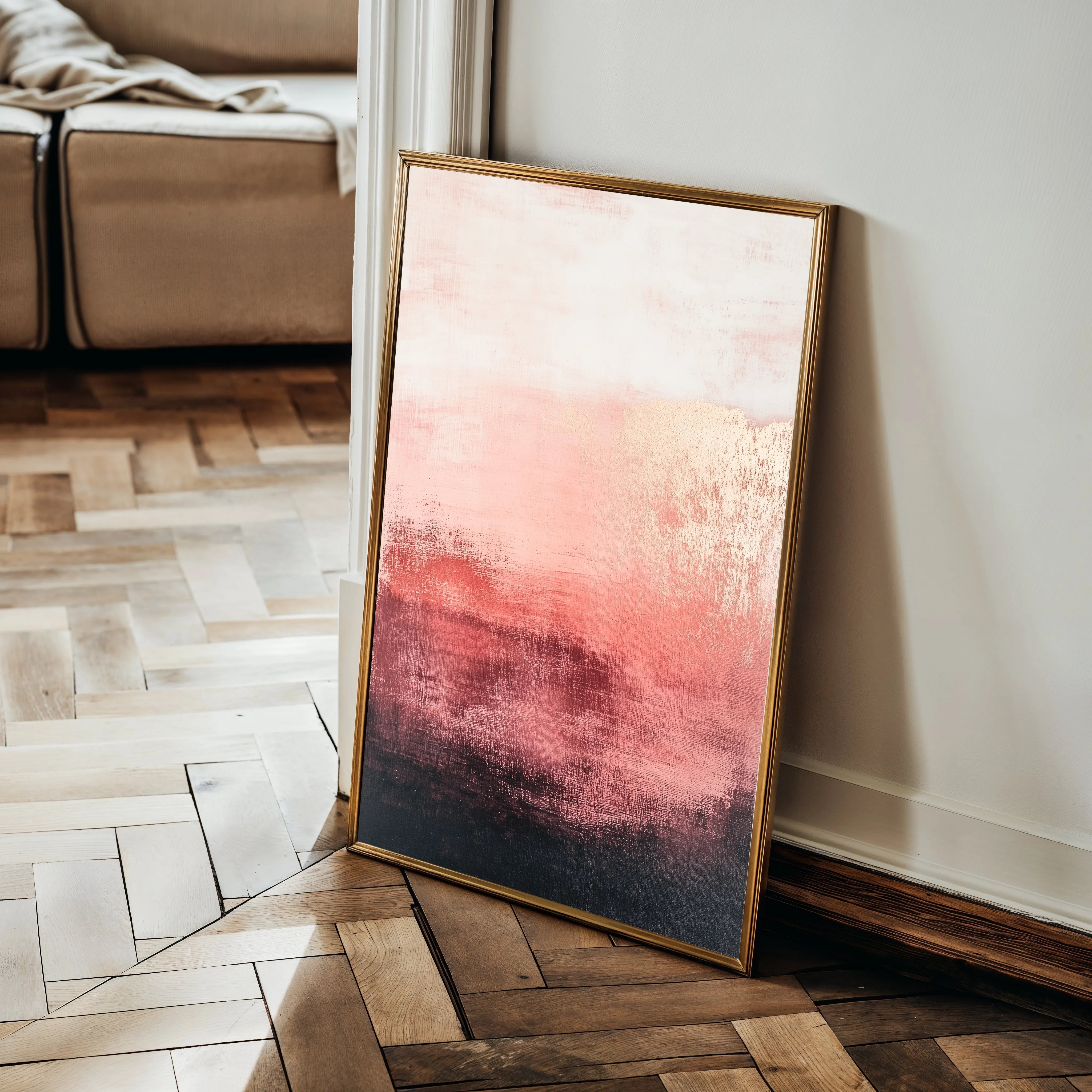 Abstract 284 Canvas Art 18" x 24" / 45 x 60 cm / Black