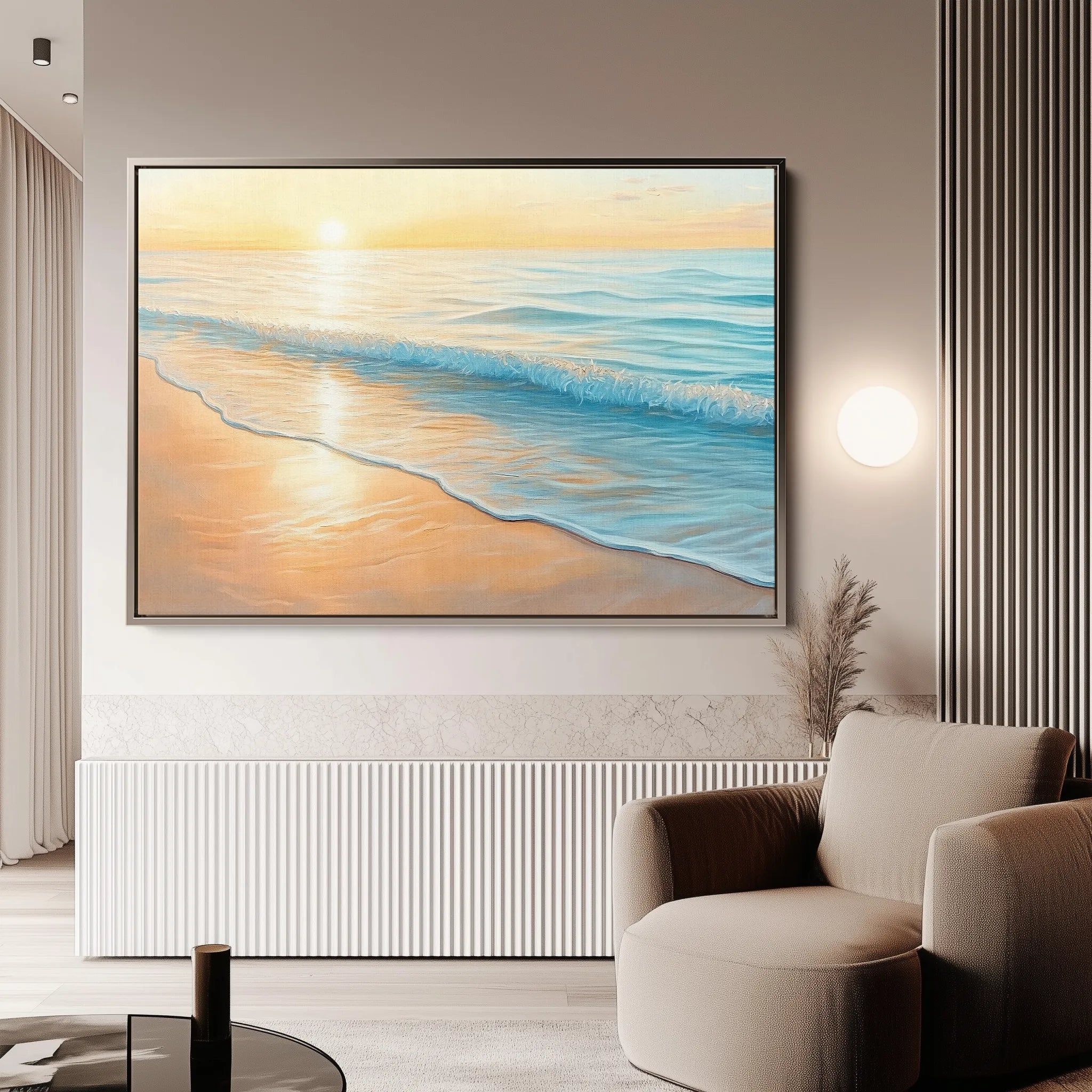 Landscape 284 Canvas Art 18" x 24" / 45 x 60 cm / Black