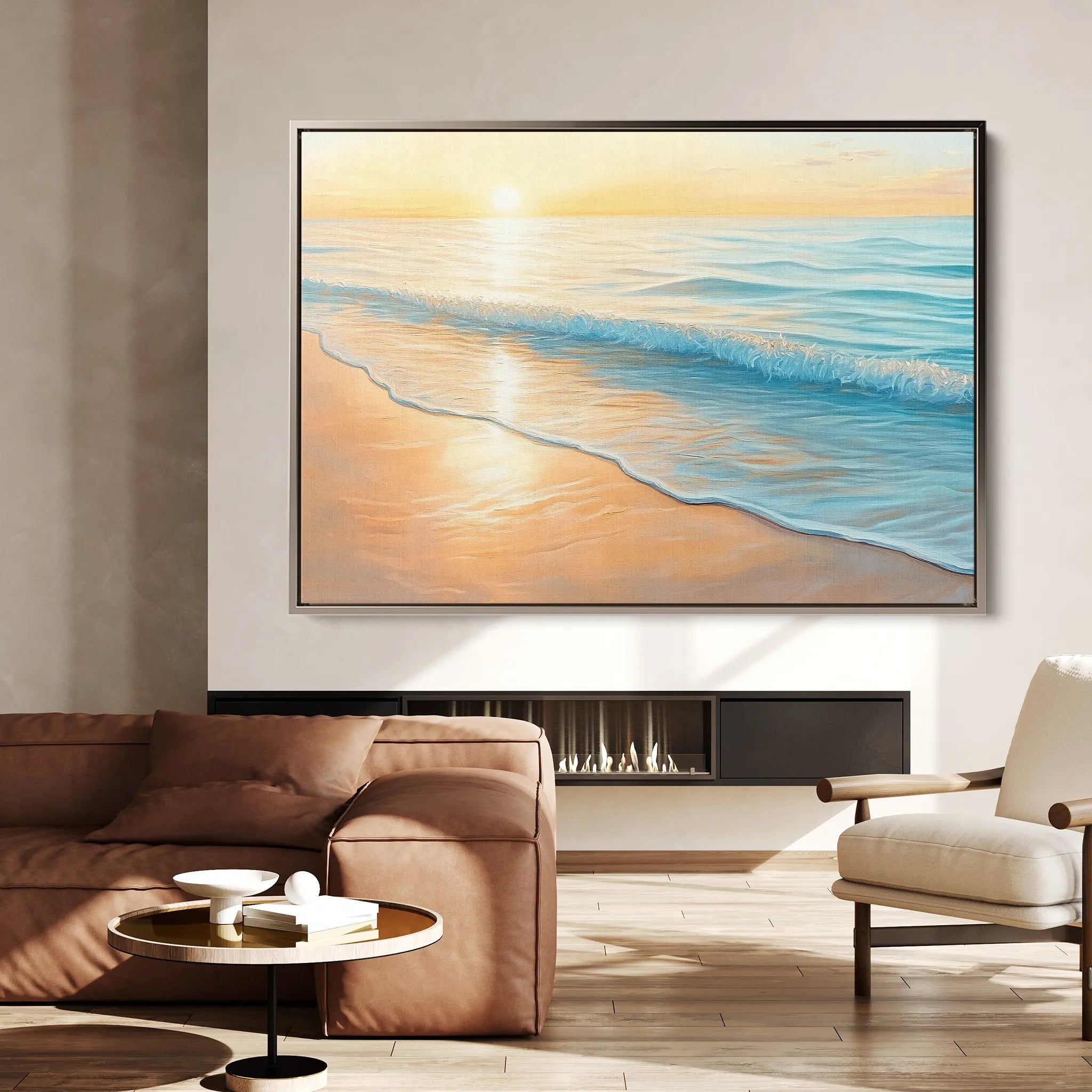 Landscape 284 Canvas Art 18" x 24" / 45 x 60 cm / Black