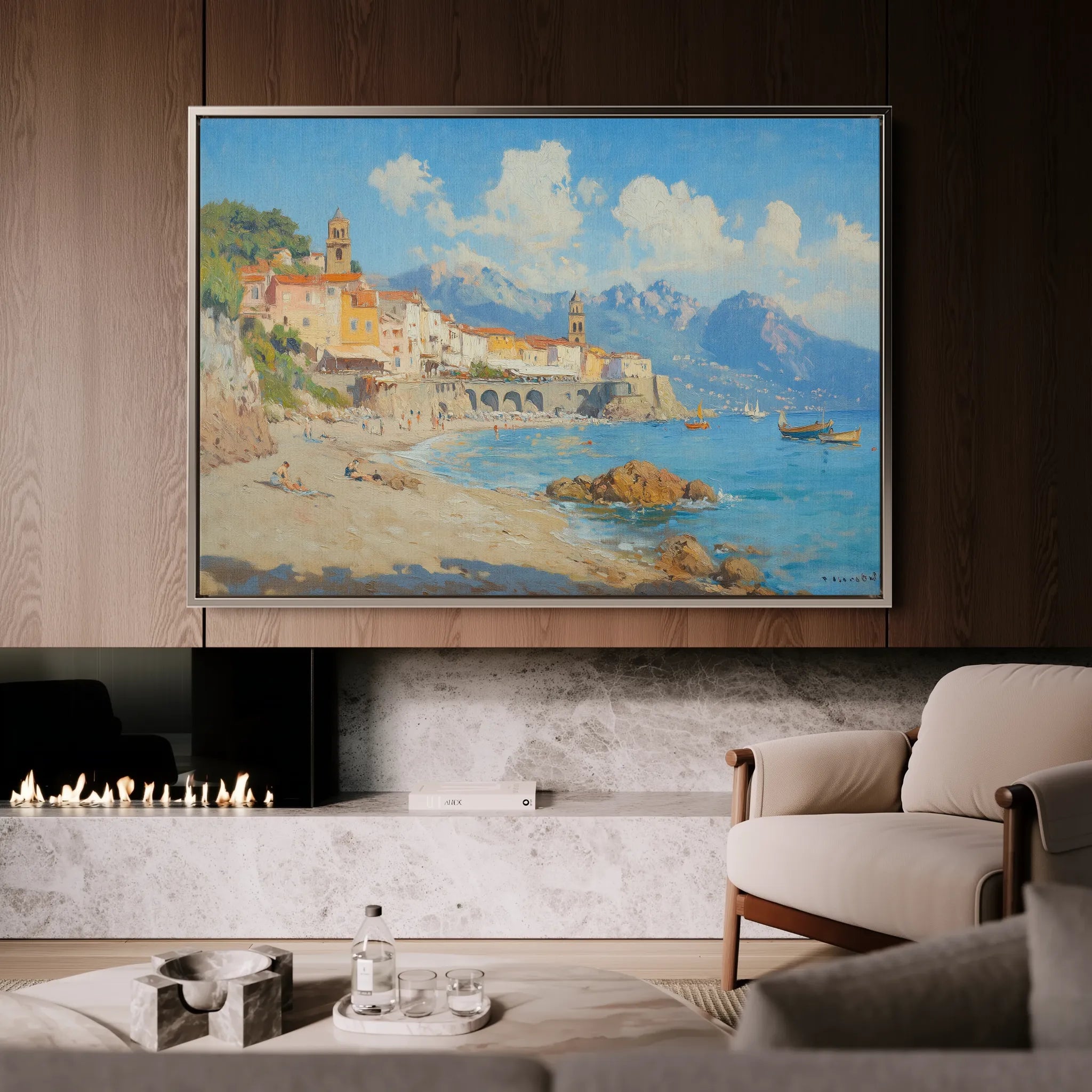 Landscape 285 Canvas Art 18" x 24" / 45 x 60 cm / Black