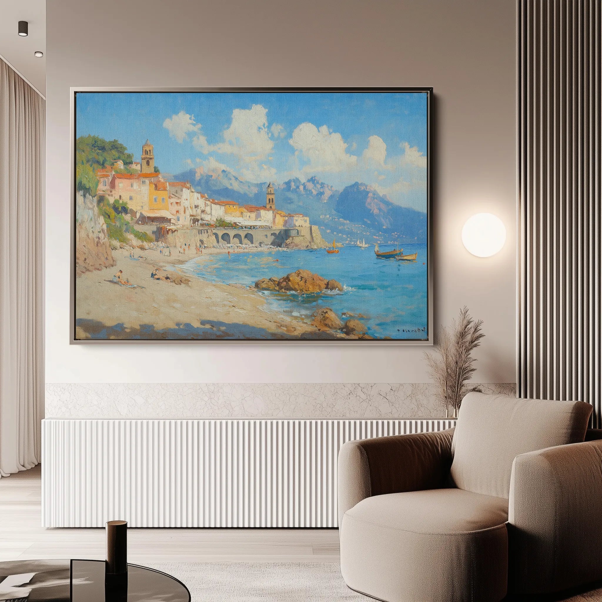 Landscape 285 Canvas Art 18" x 24" / 45 x 60 cm / Black