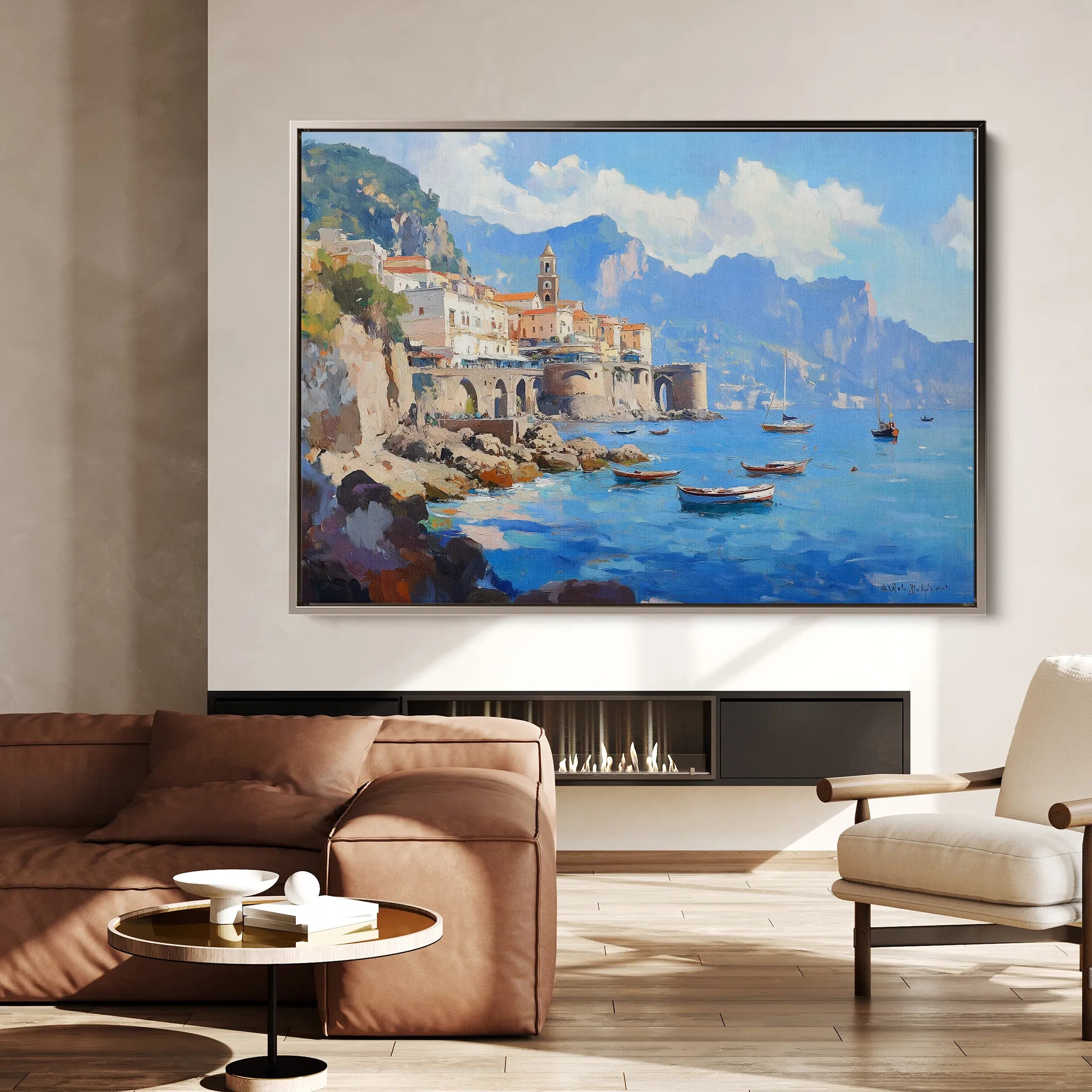 Landscape 286 Canvas Art 18" x 24" / 45 x 60 cm / Black