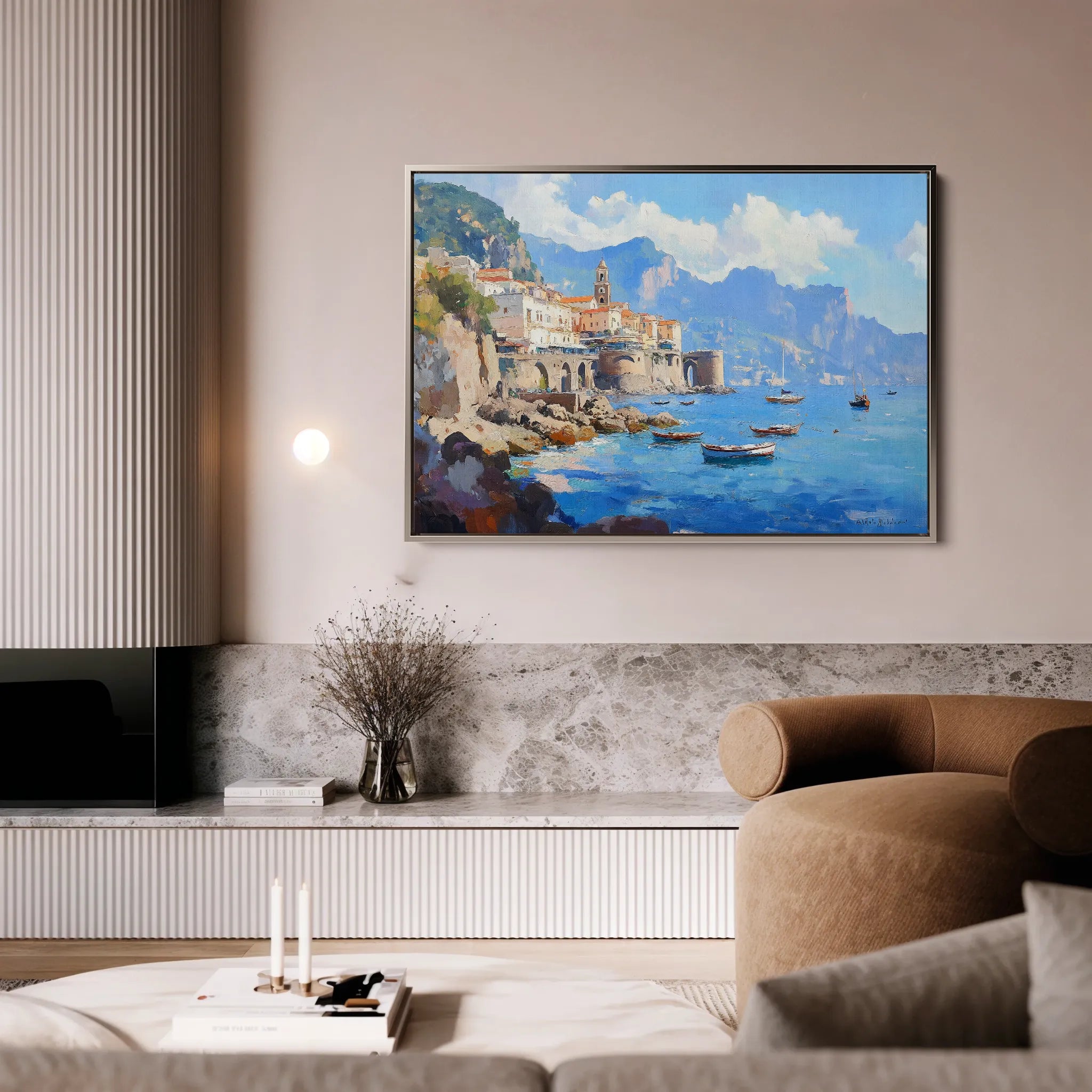 Landscape 286 Canvas Art 18" x 24" / 45 x 60 cm / Black