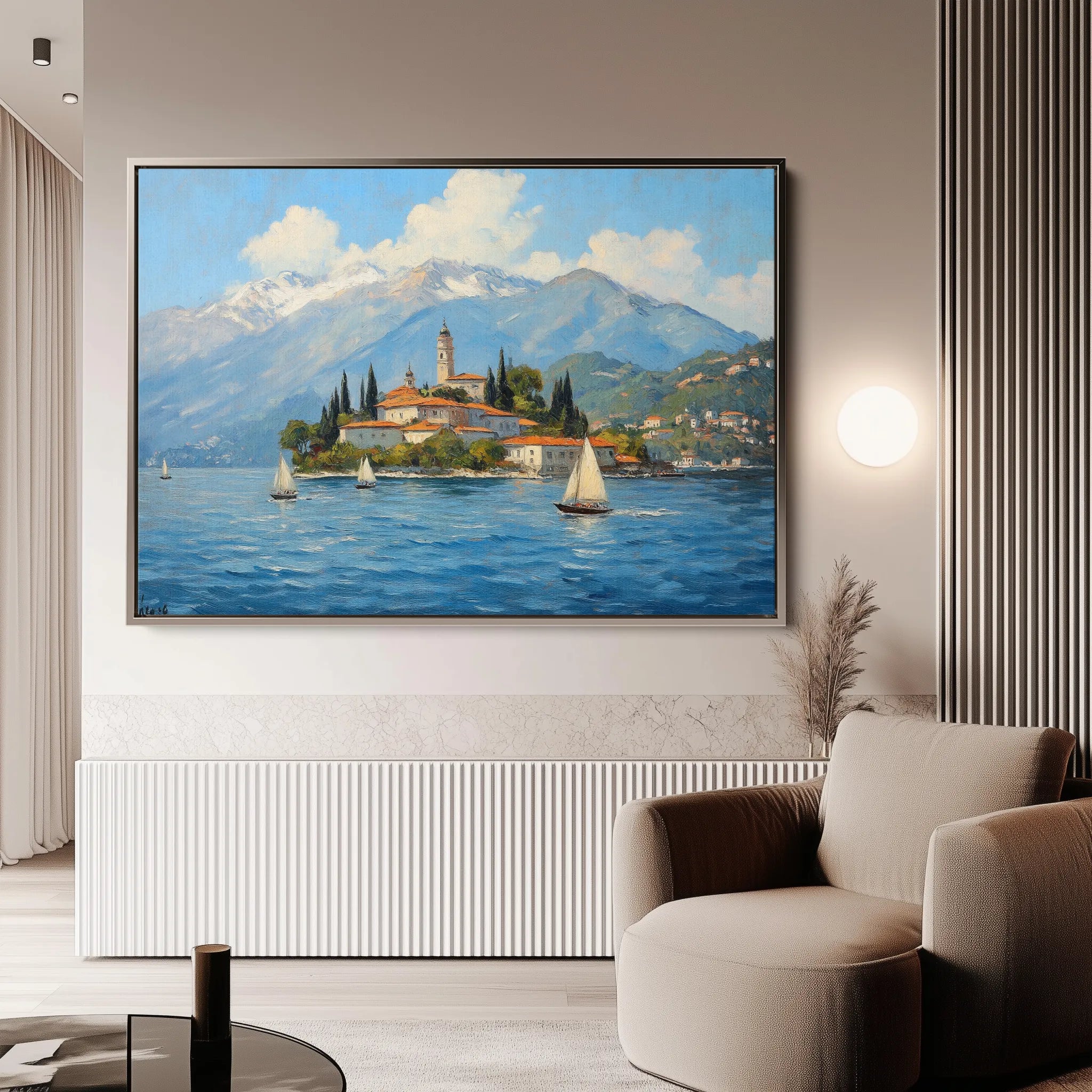 Landscape 287 Canvas Art 18" x 24" / 45 x 60 cm / Black