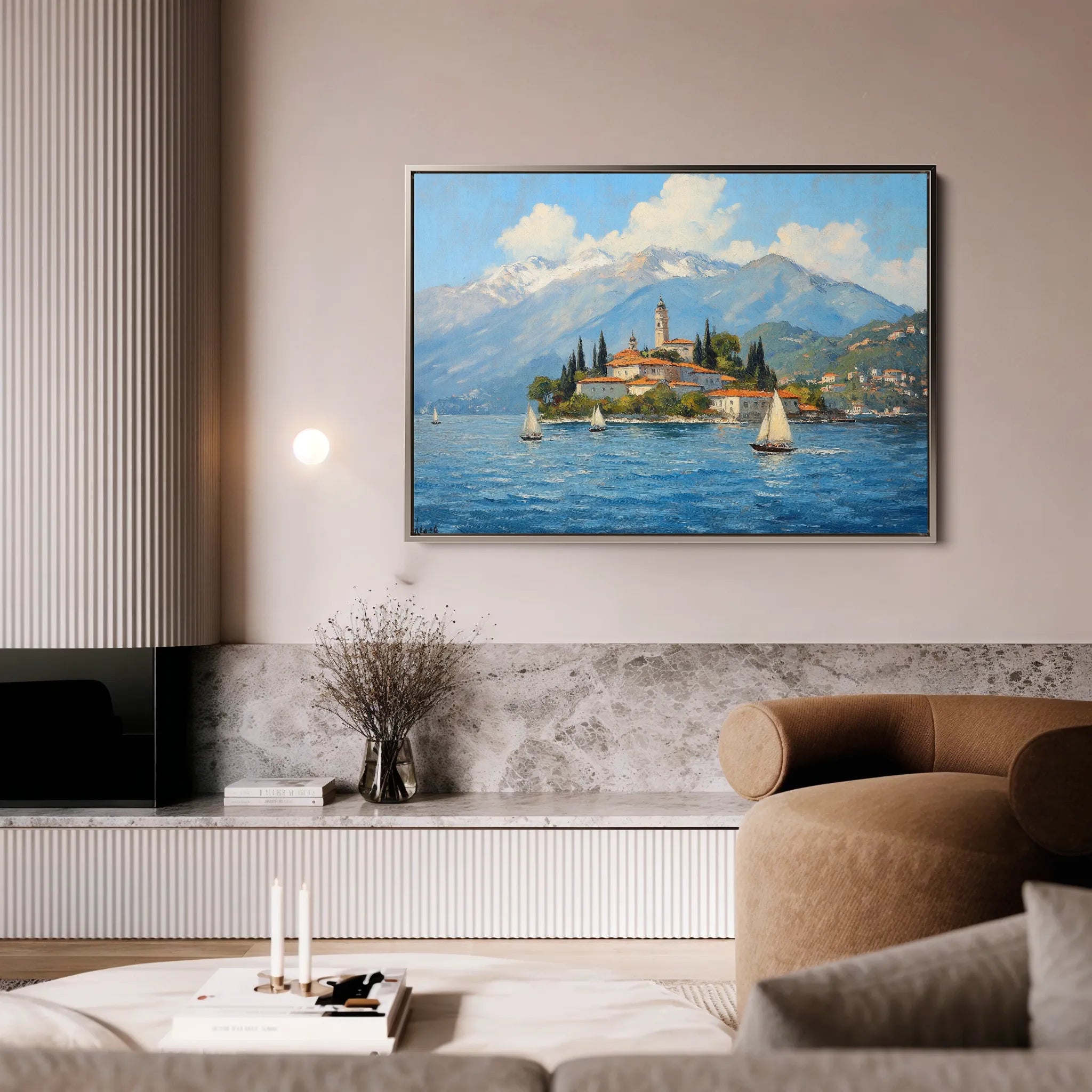 Landscape 287 Canvas Art 18" x 24" / 45 x 60 cm / Black