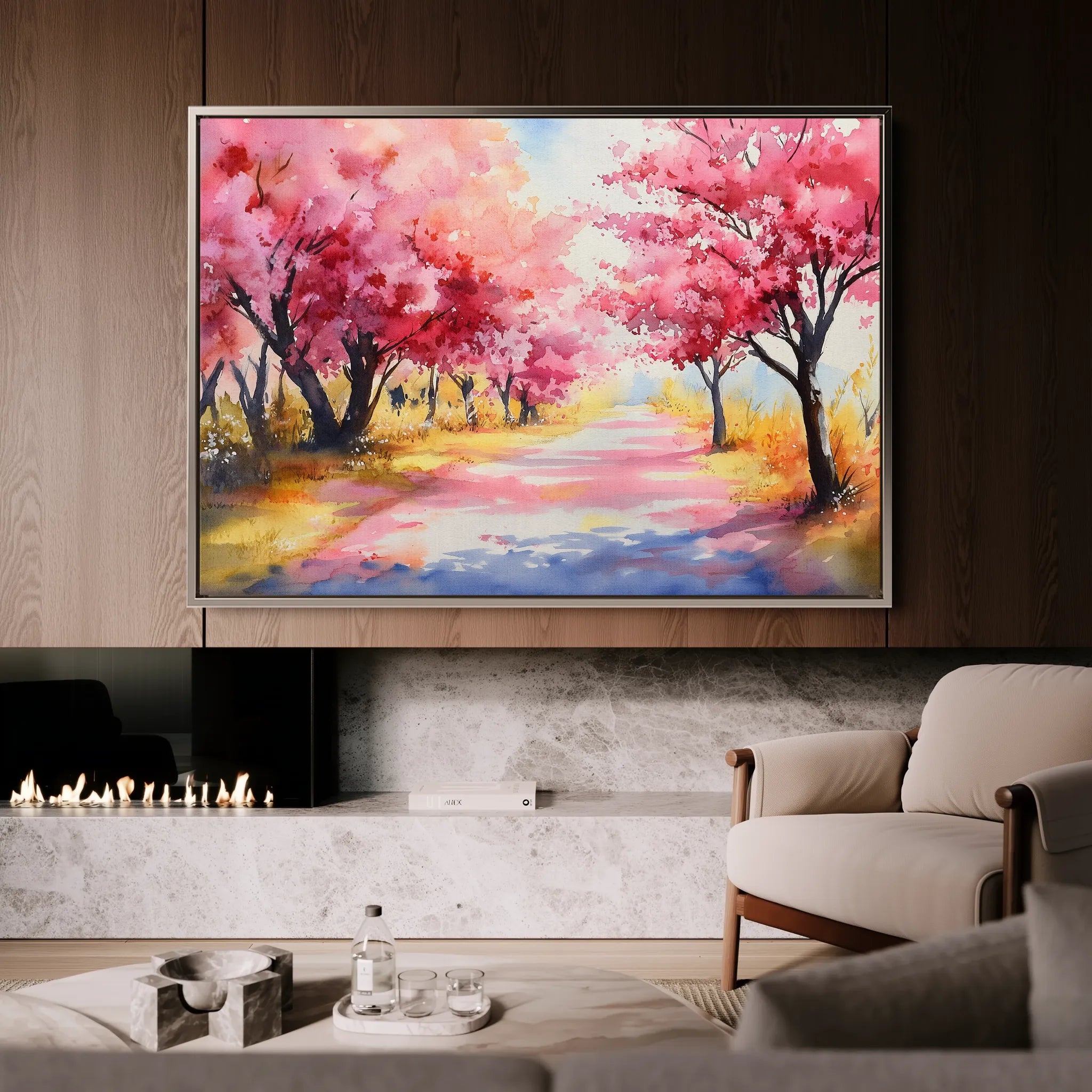 Landscape 288 Canvas Art 18" x 24" / 45 x 60 cm / Black