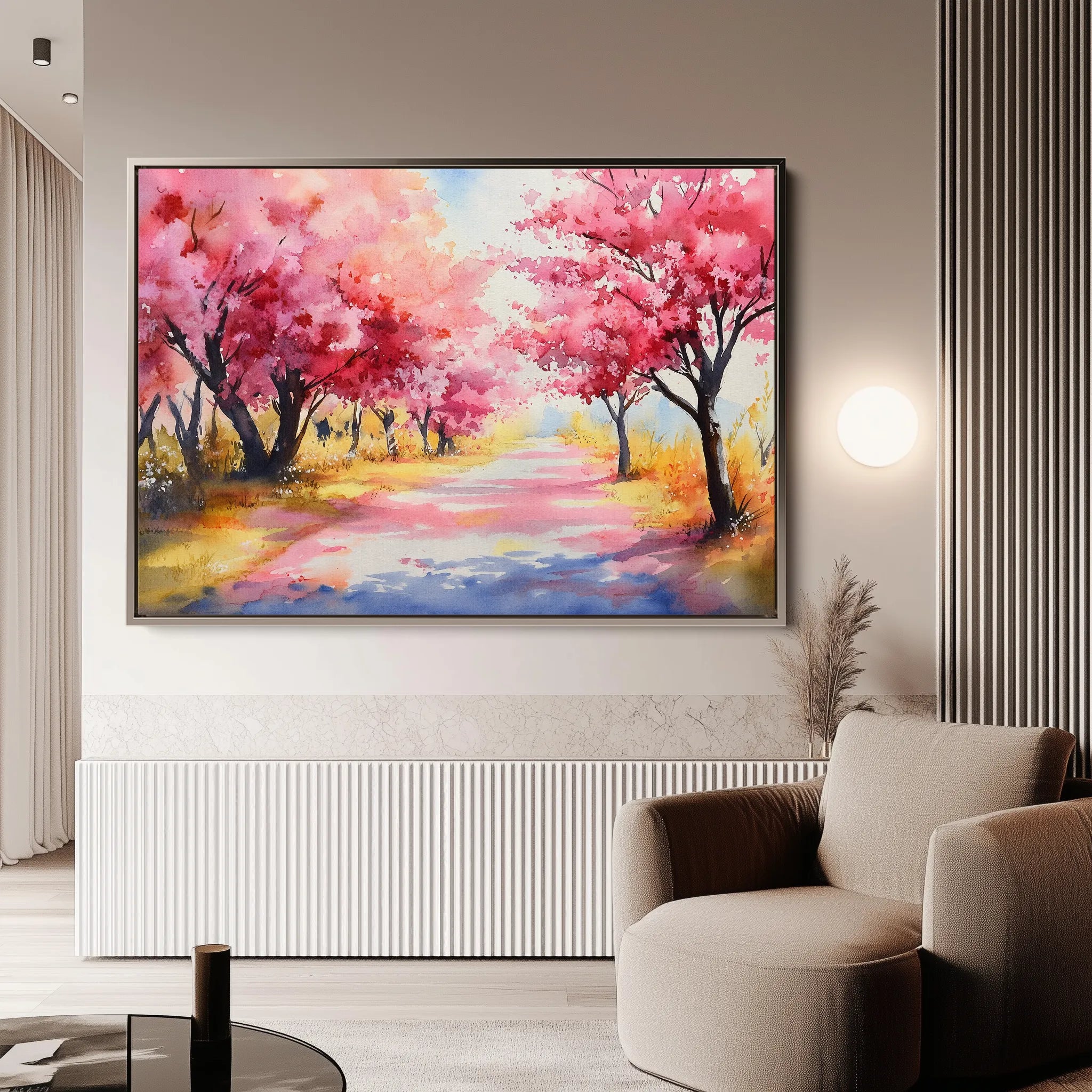 Landscape 288 Canvas Art 18" x 24" / 45 x 60 cm / Black