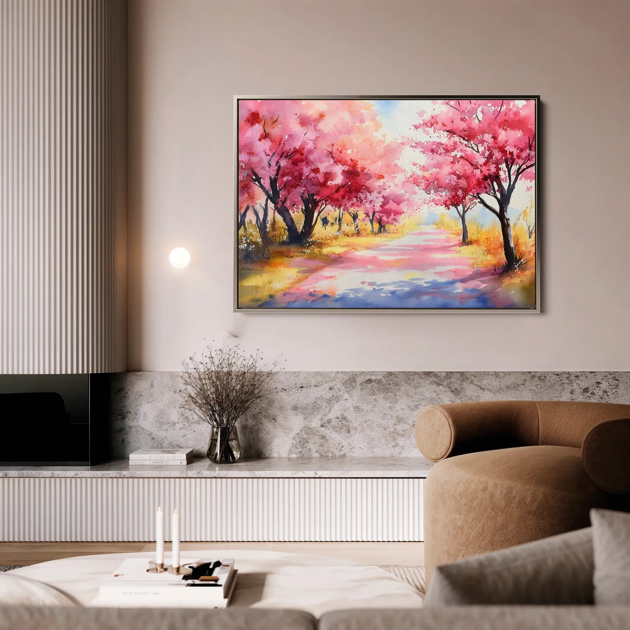 Landscape 288 Canvas Art 18" x 24" / 45 x 60 cm / Black