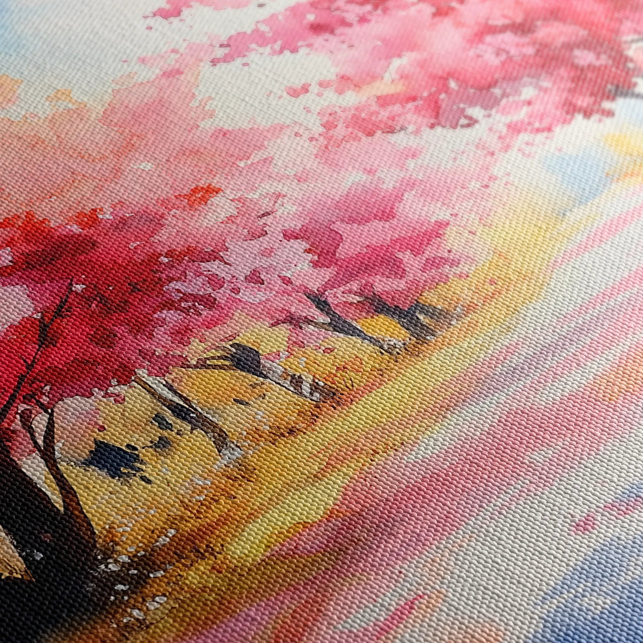 Landscape 288 Canvas Art 18" x 24" / 45 x 60 cm / Black