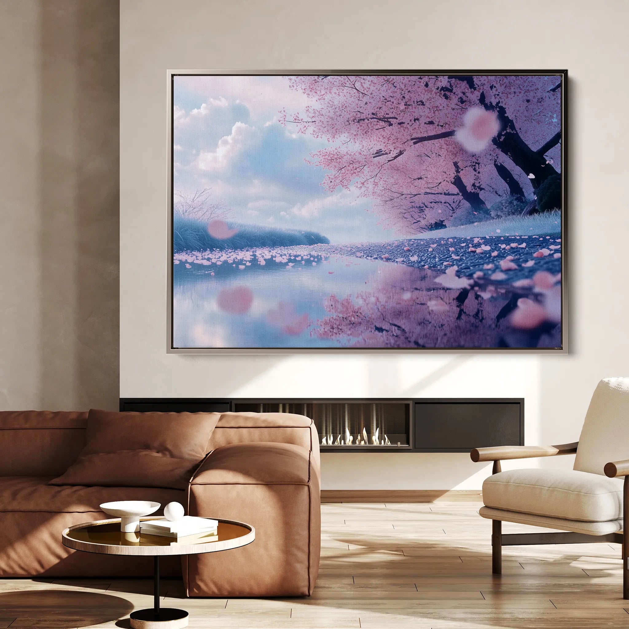Landscape 289 Canvas Art 18" x 24" / 45 x 60 cm / Black