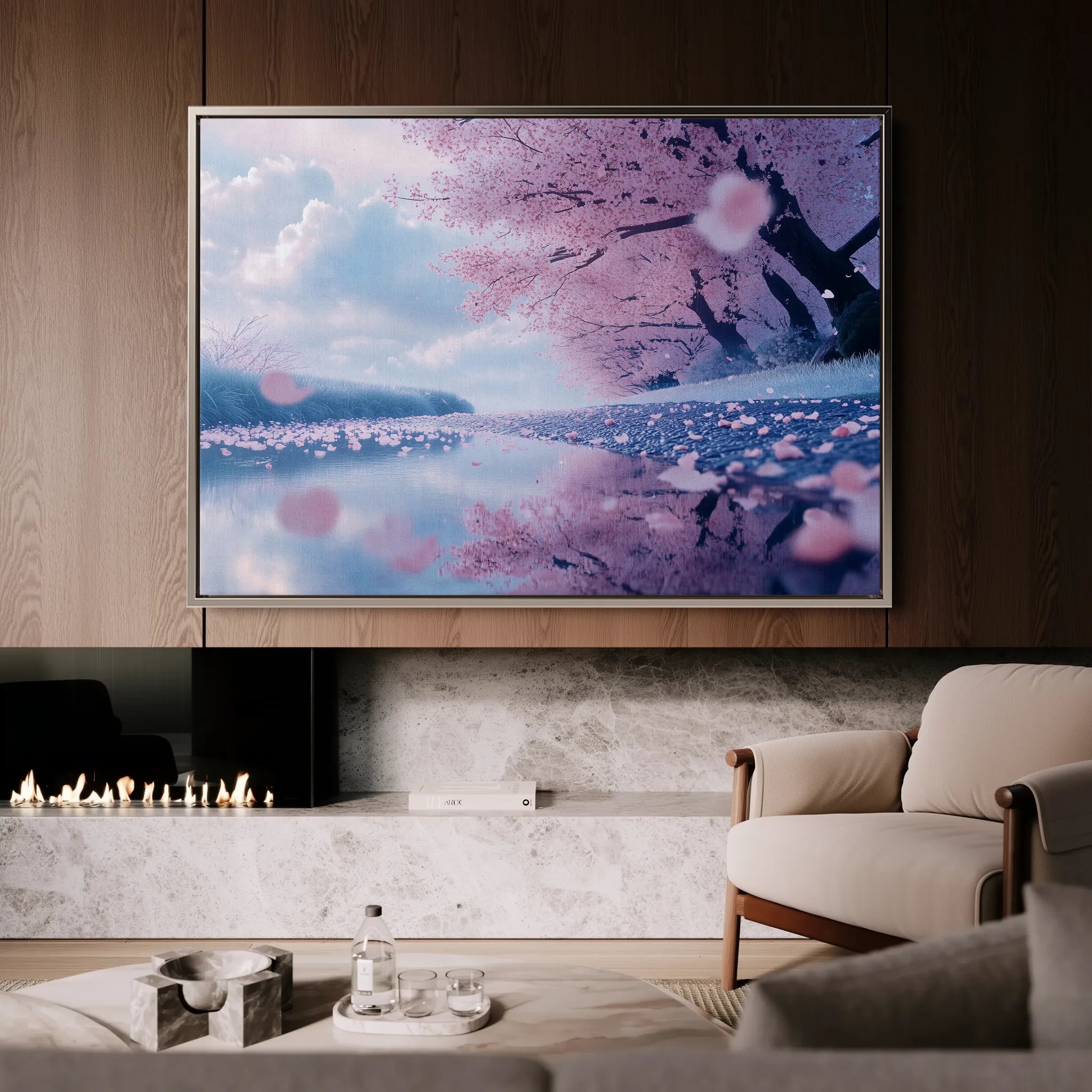 Landscape 289 Canvas Art 18" x 24" / 45 x 60 cm / Black