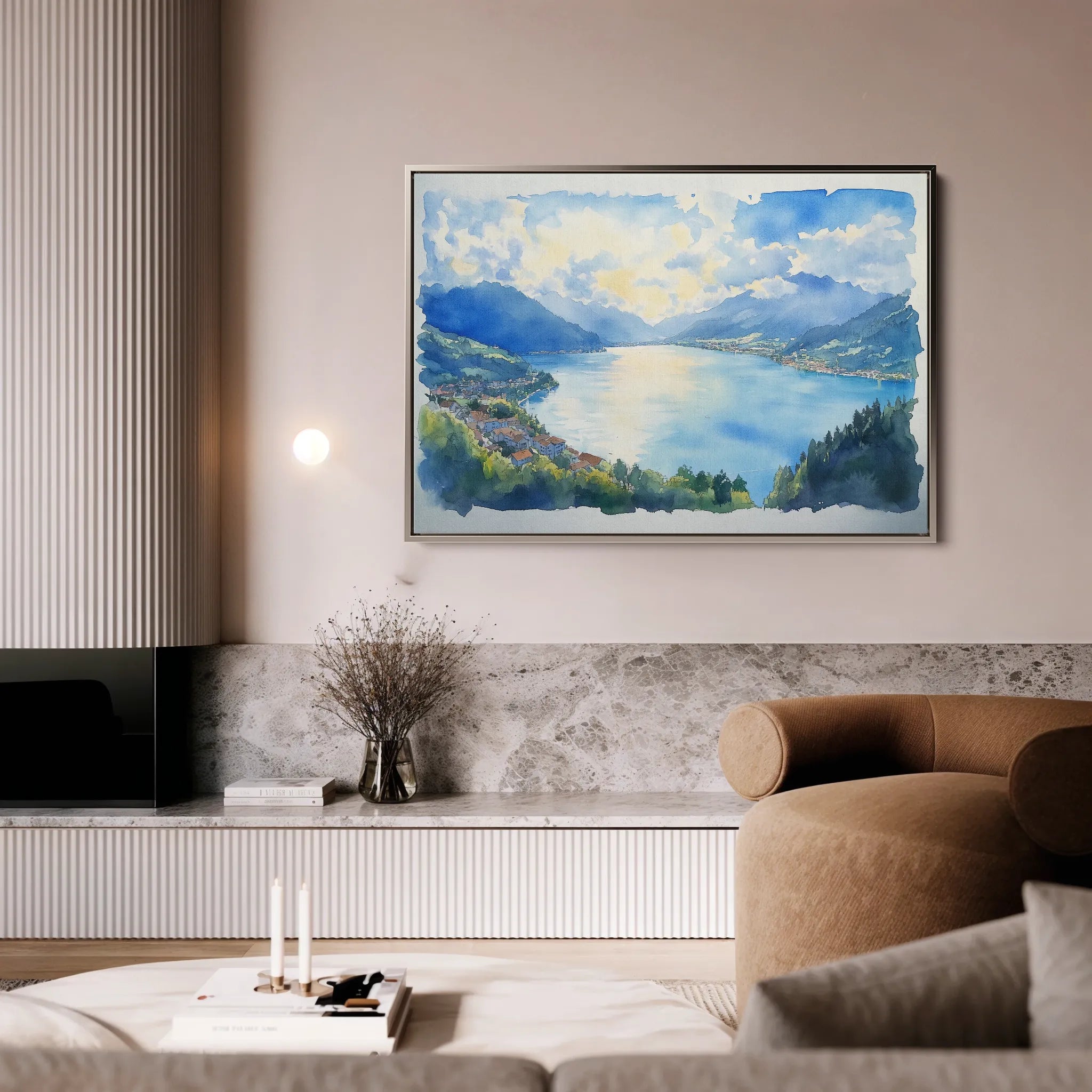 Landscape 290 Canvas Art 18" x 24" / 45 x 60 cm / Black