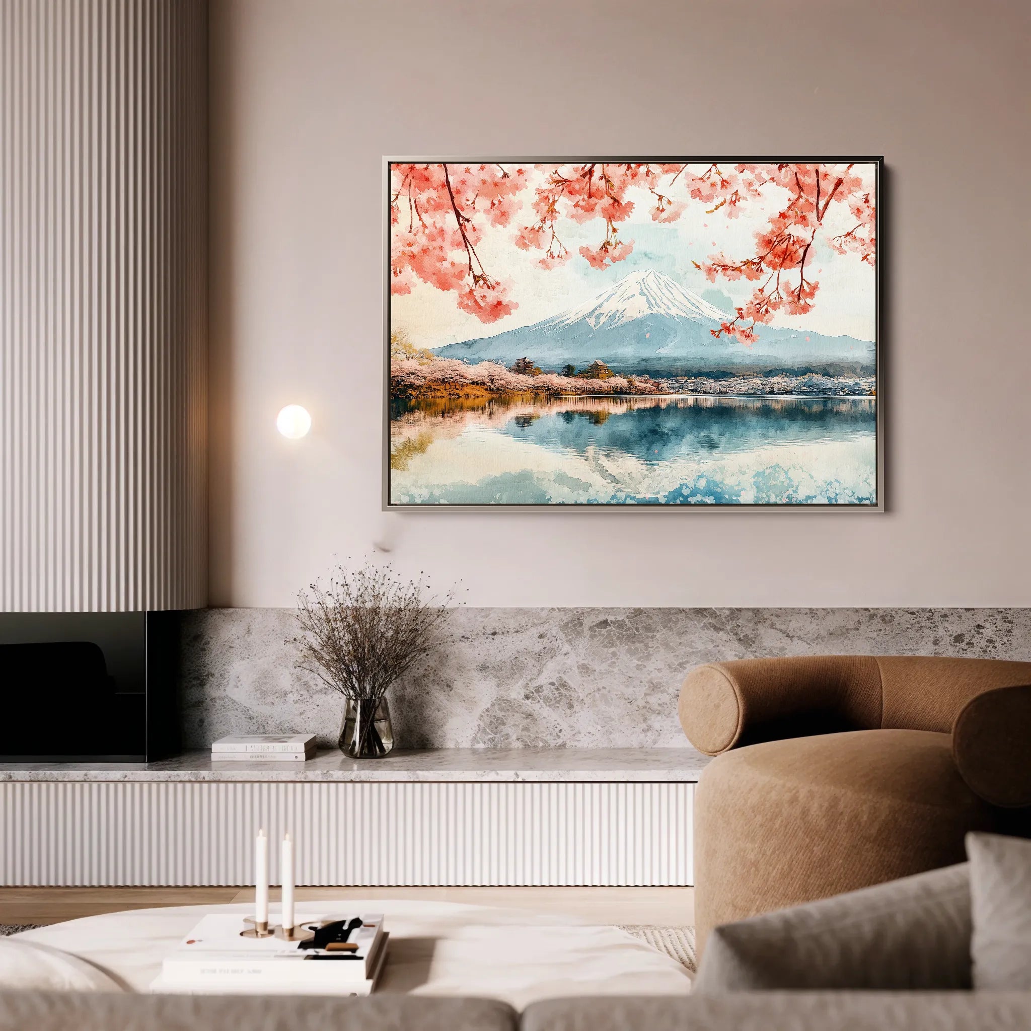 Landscape 291 Canvas Art 18" x 24" / 45 x 60 cm / Black