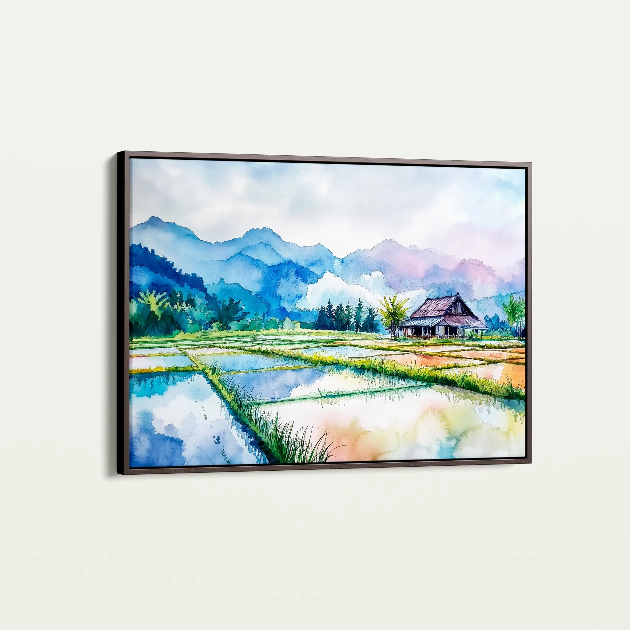 Landscape 292 Canvas Art 18" x 24" / 45 x 60 cm / Black