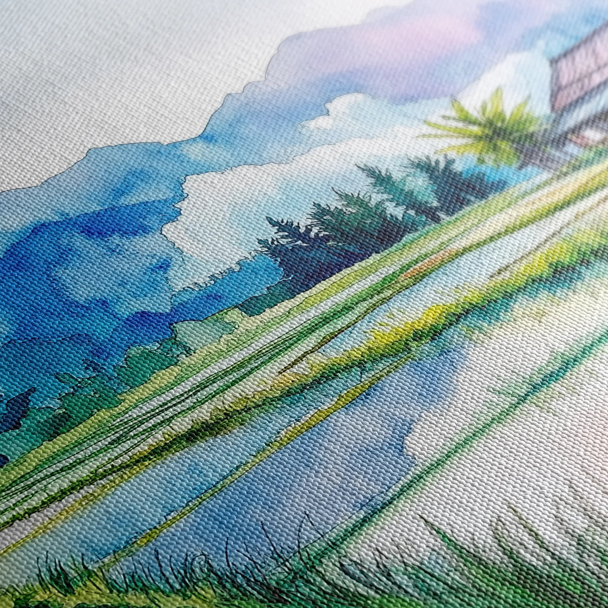 Landscape 292 Canvas Art 18" x 24" / 45 x 60 cm / Black