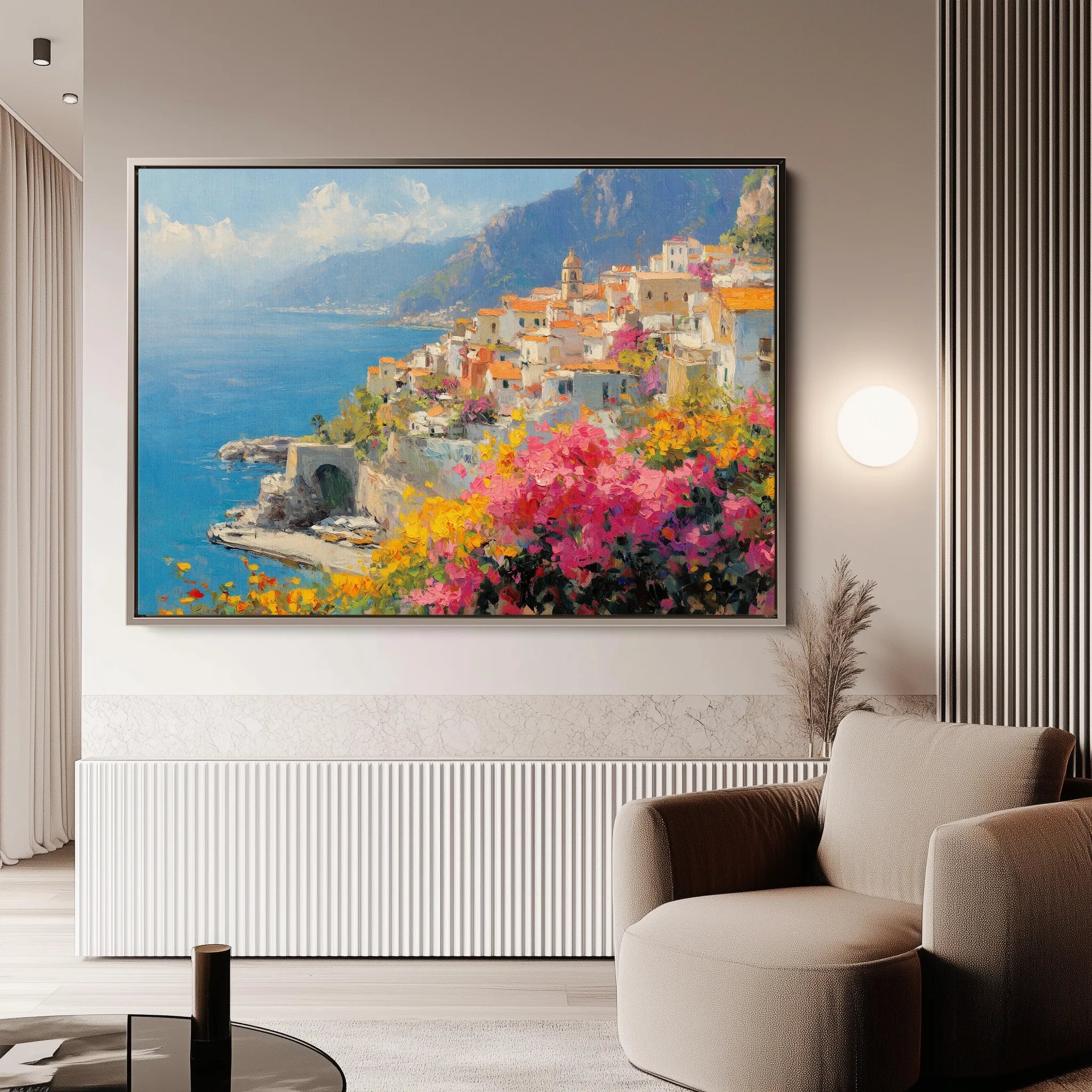 Landscape 296 Canvas Art 18" x 24" / 45 x 60 cm / Black