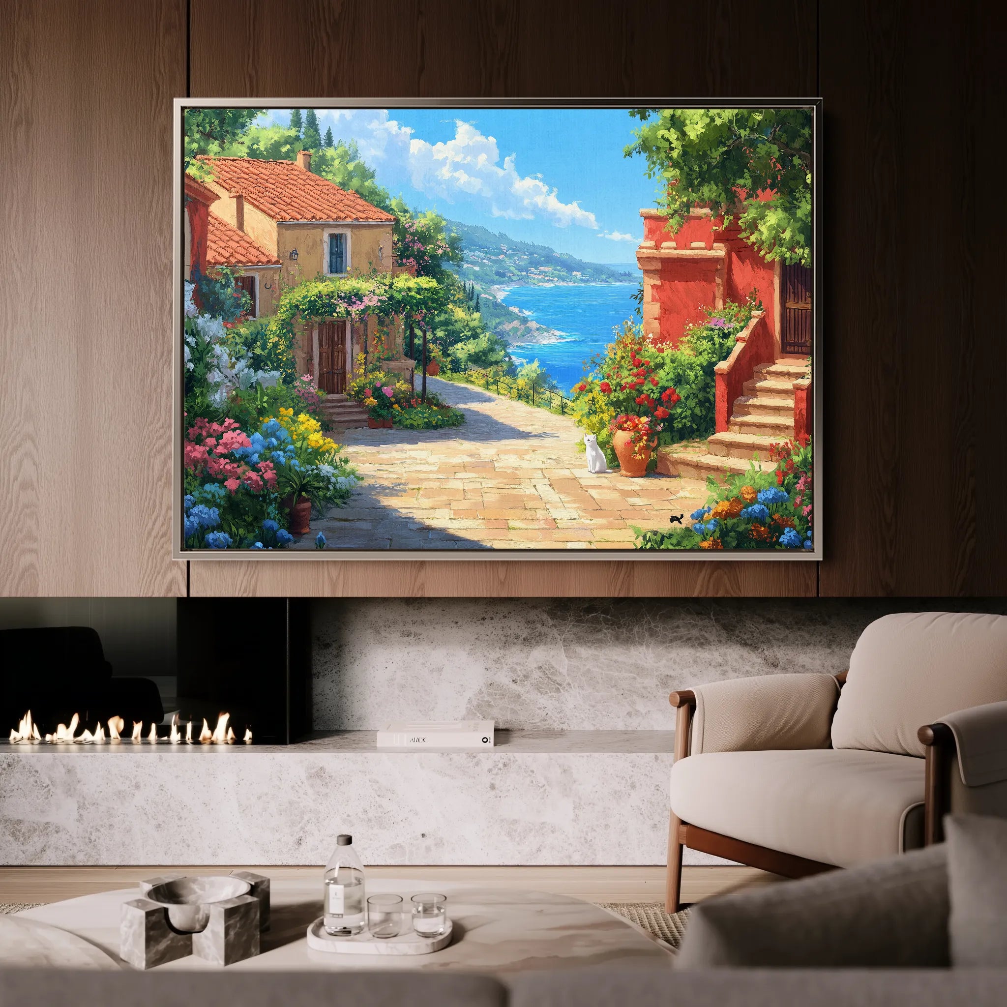 Landscape 297 Canvas Art 18" x 24" / 45 x 60 cm / Black