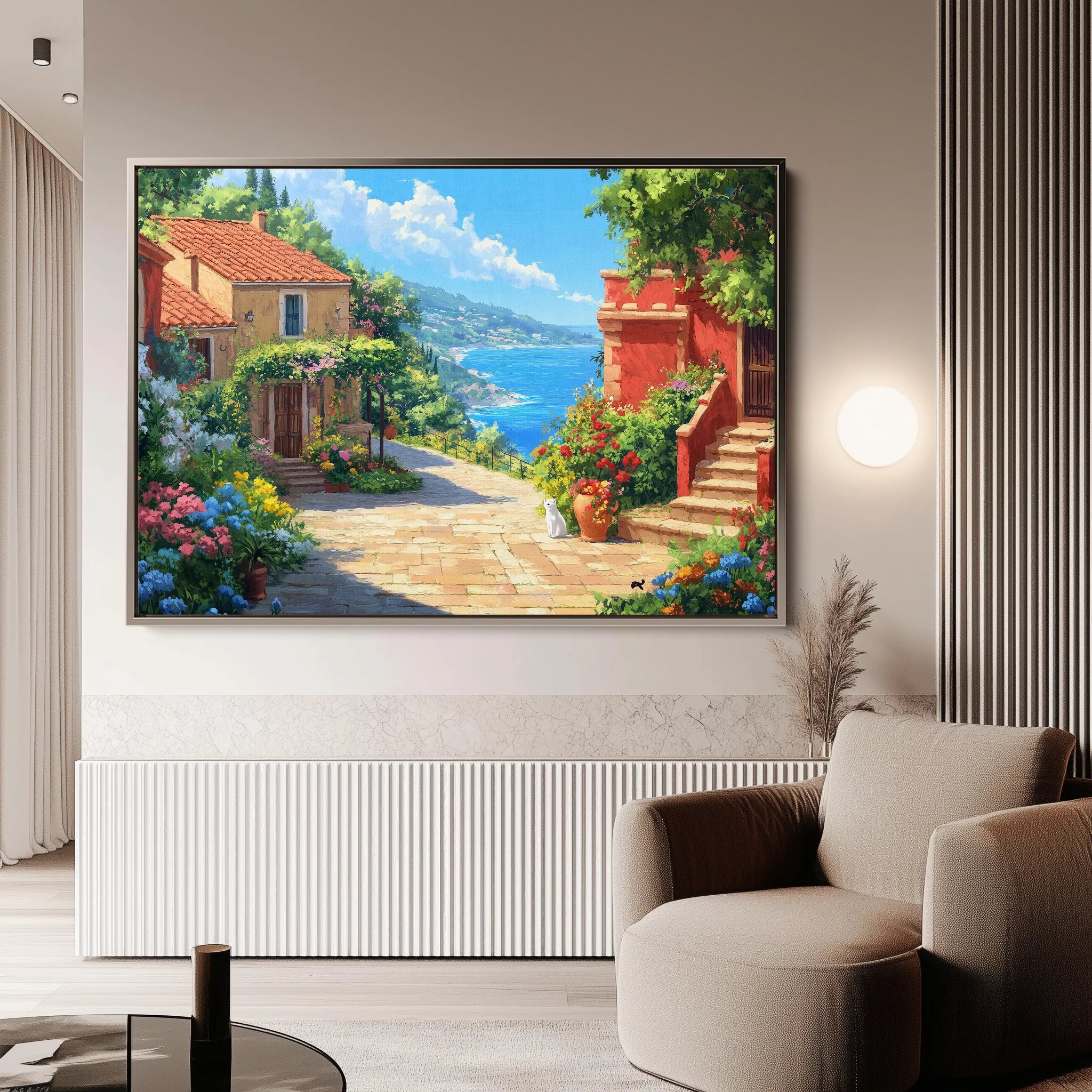 Landscape 297 Canvas Art 18" x 24" / 45 x 60 cm / Black