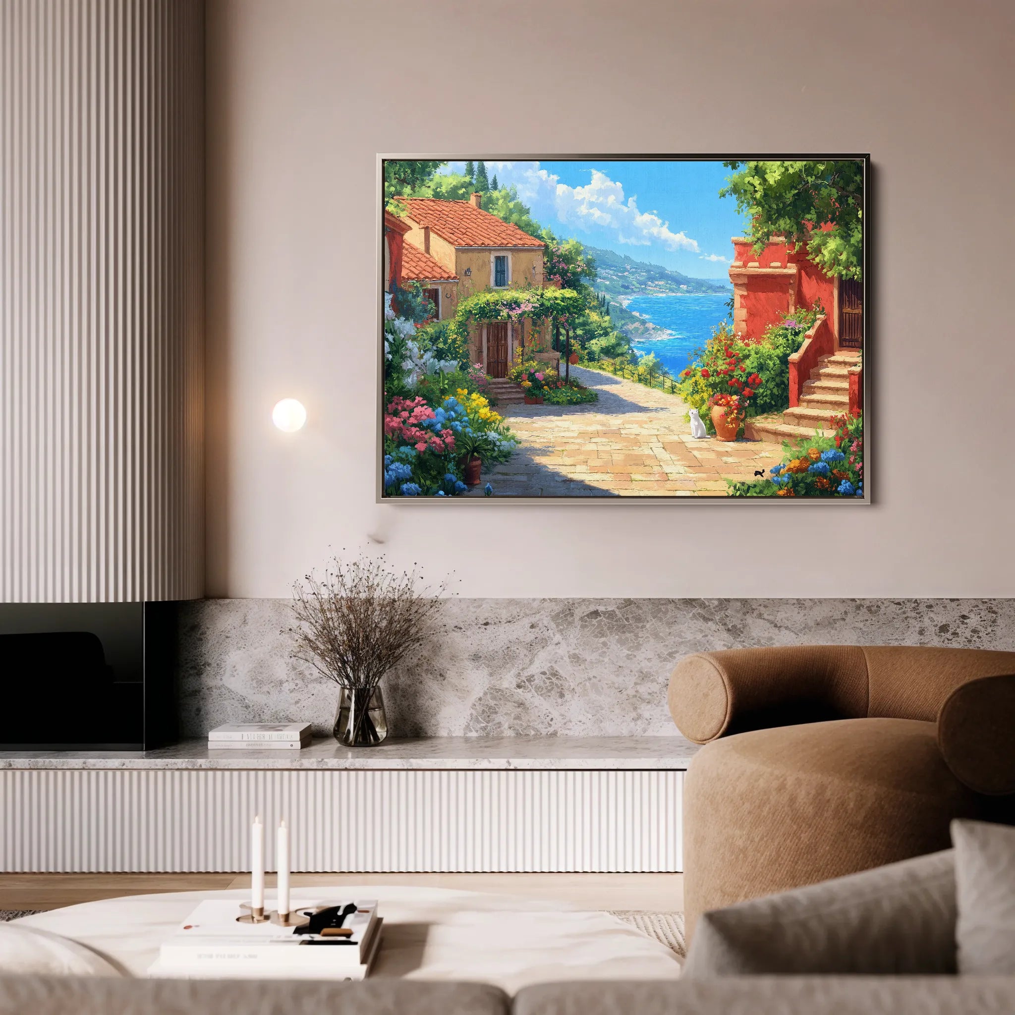 Landscape 297 Canvas Art 18" x 24" / 45 x 60 cm / Black