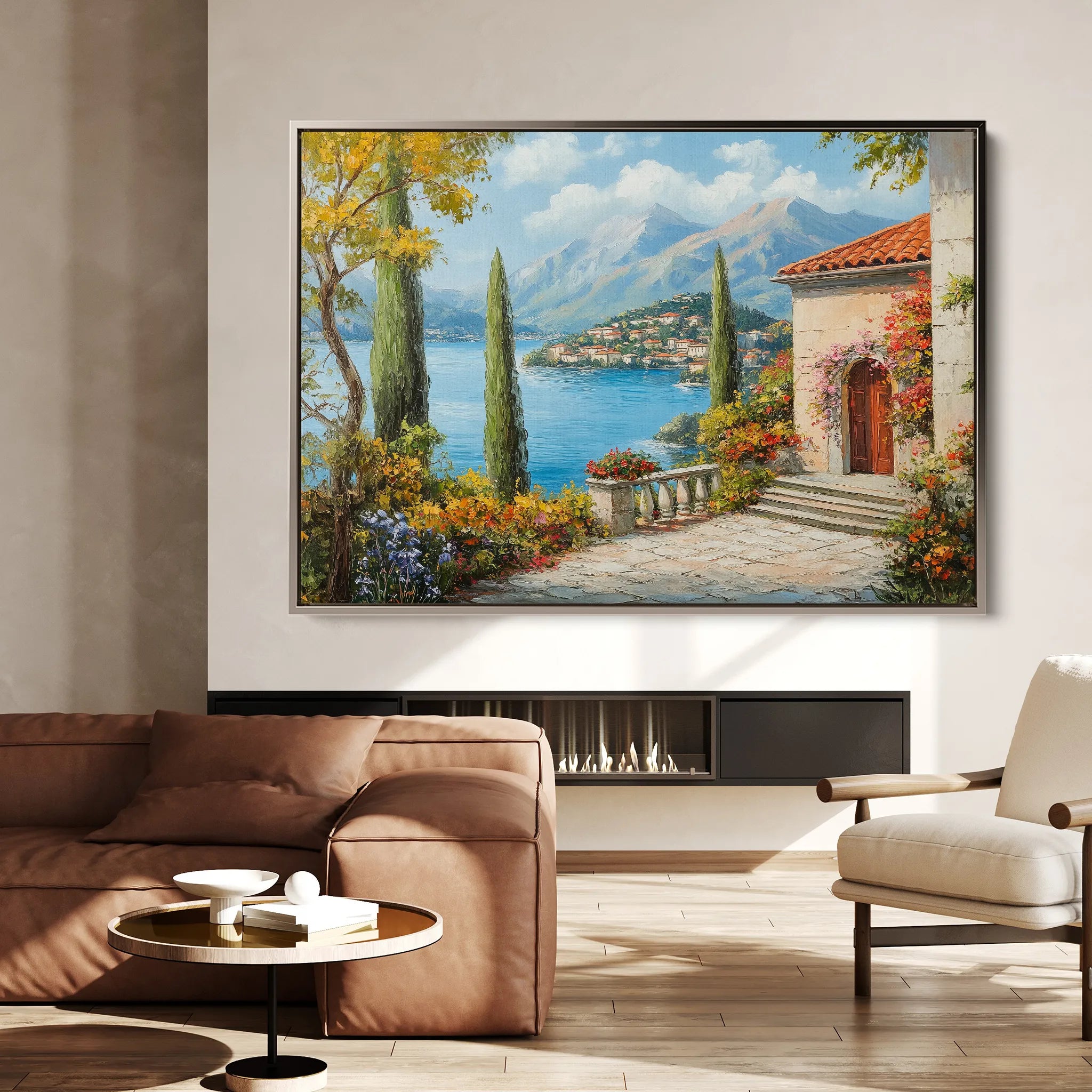Landscape 298 Canvas Art 18" x 24" / 45 x 60 cm / Black