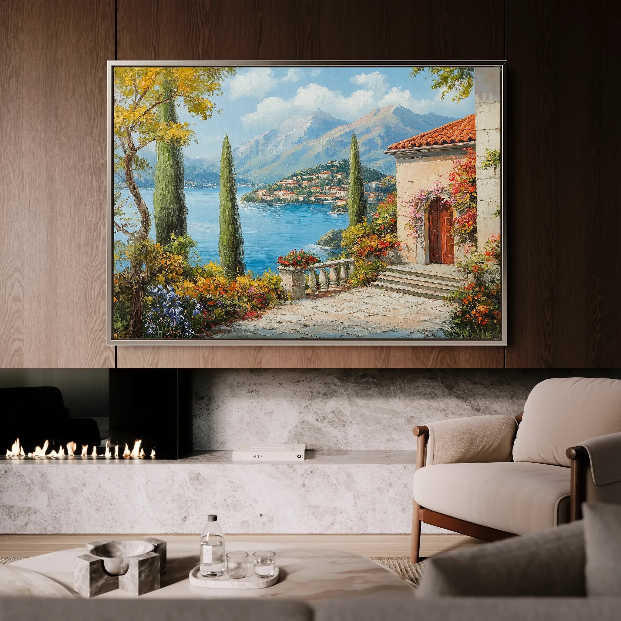 Landscape 298 Canvas Art 18" x 24" / 45 x 60 cm / Black