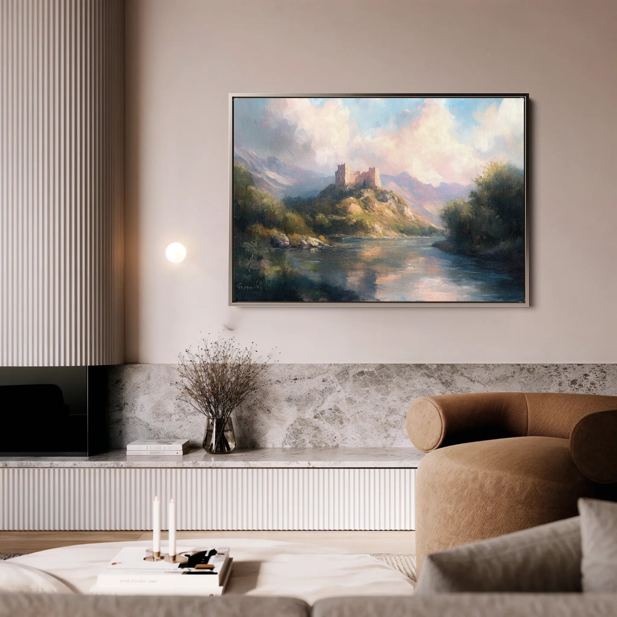 Landscape 300 Canvas Art 18" x 24" / 45 x 60 cm / Black