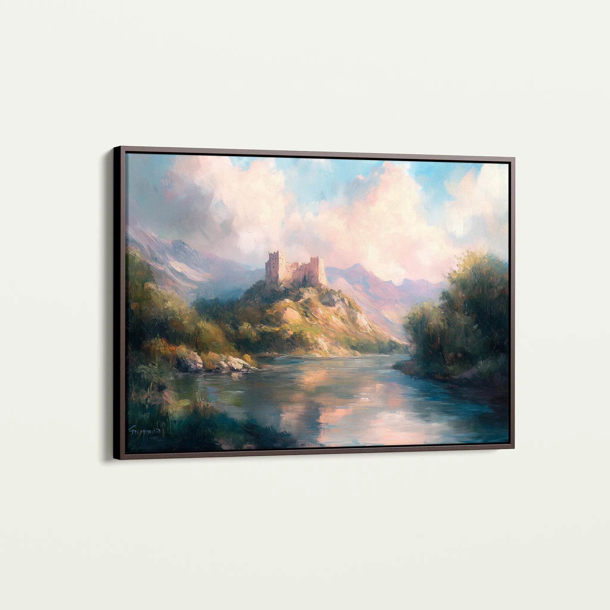 Landscape 300 Canvas Art 18" x 24" / 45 x 60 cm / Black