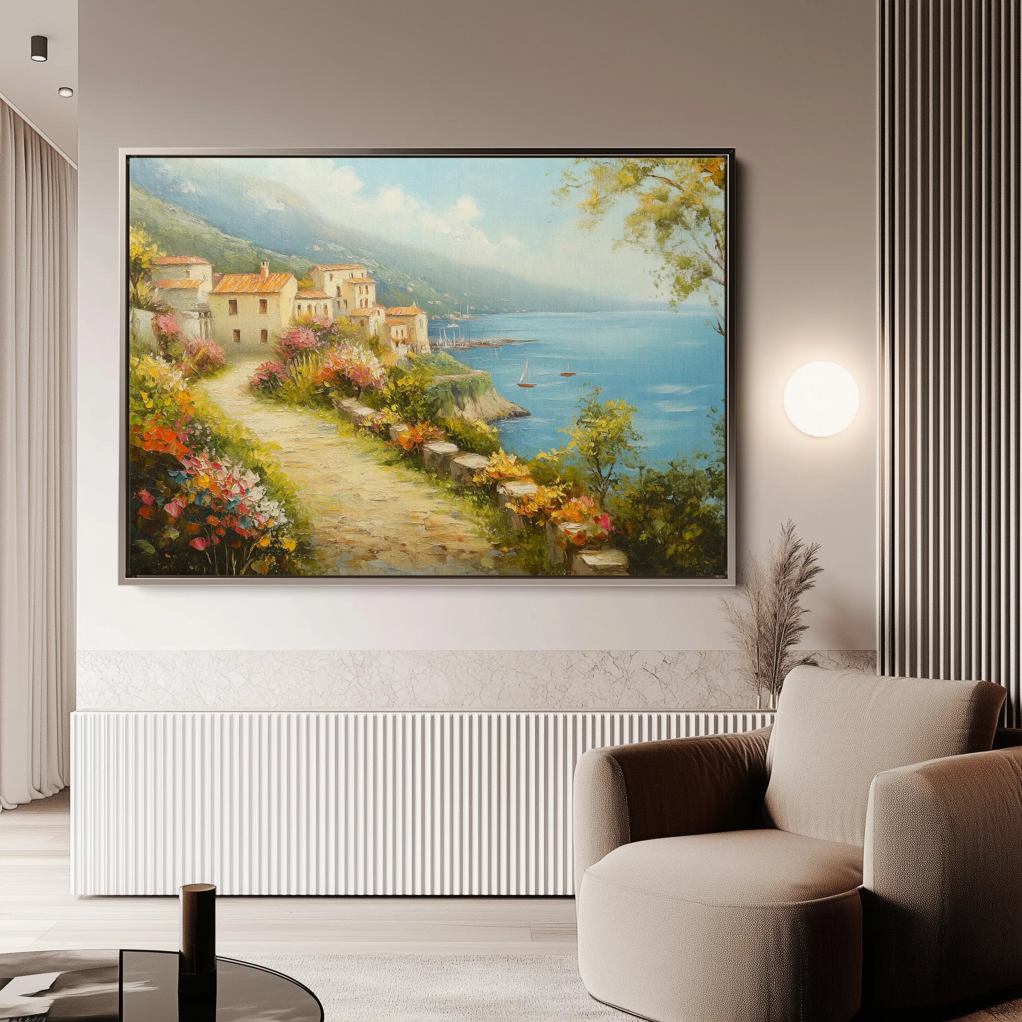 Landscape 302 Canvas Art 18" x 24" / 45 x 60 cm / Black