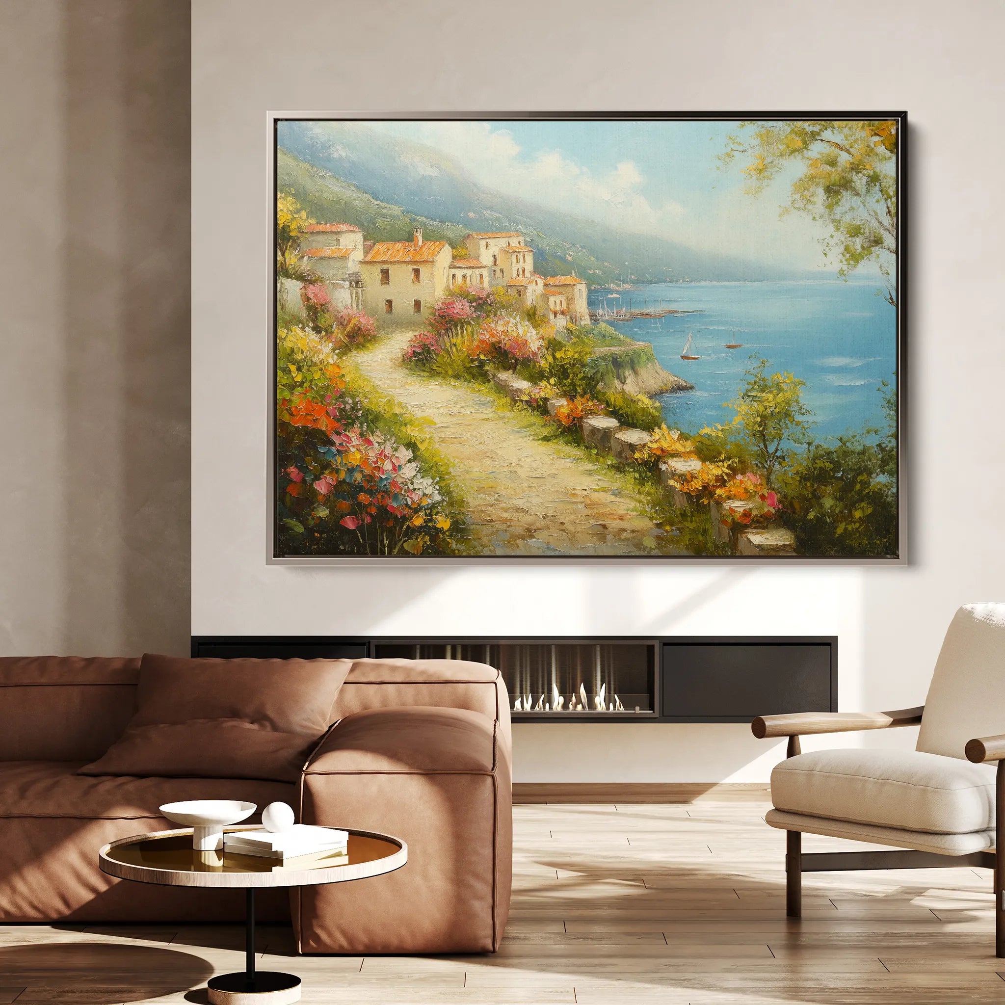 Landscape 302 Canvas Art 18" x 24" / 45 x 60 cm / Black