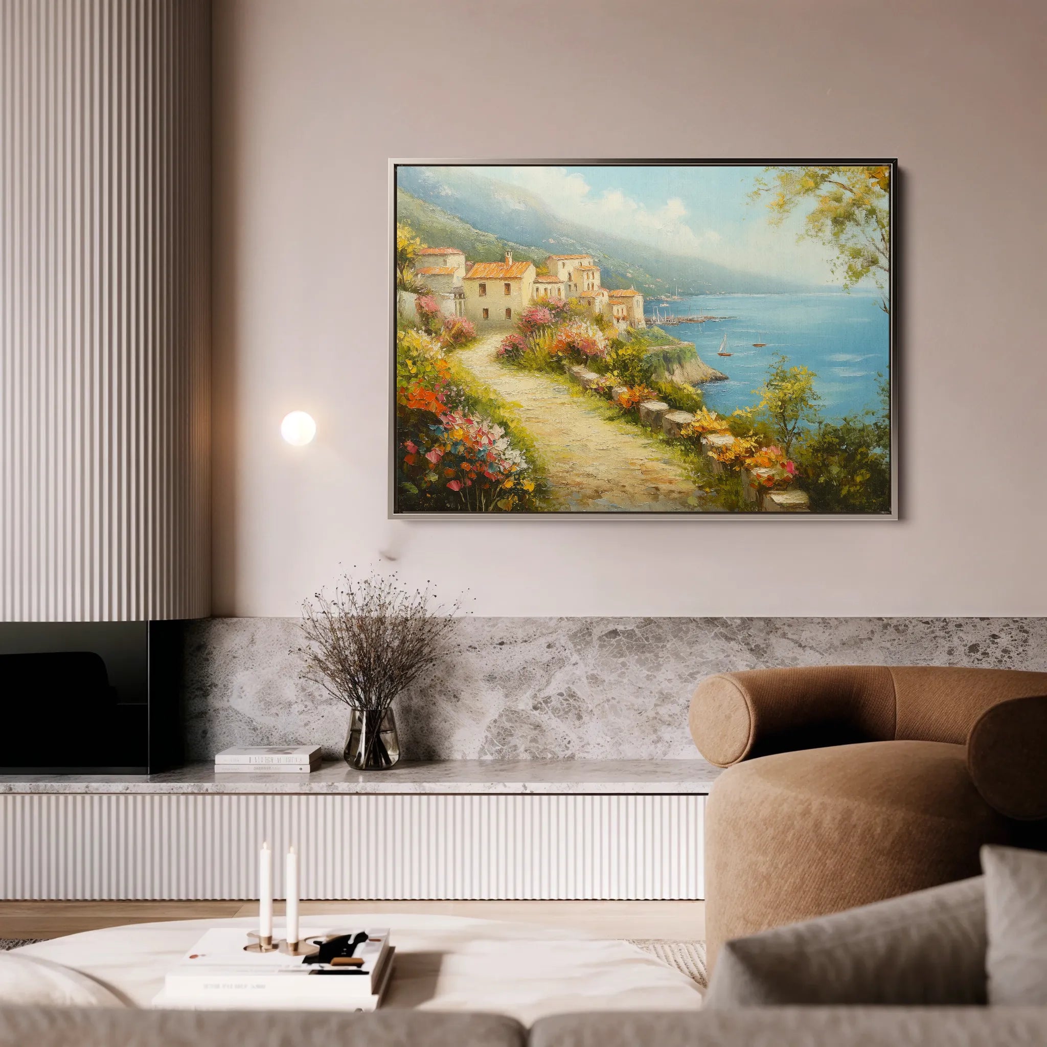 Landscape 302 Canvas Art 18" x 24" / 45 x 60 cm / Black
