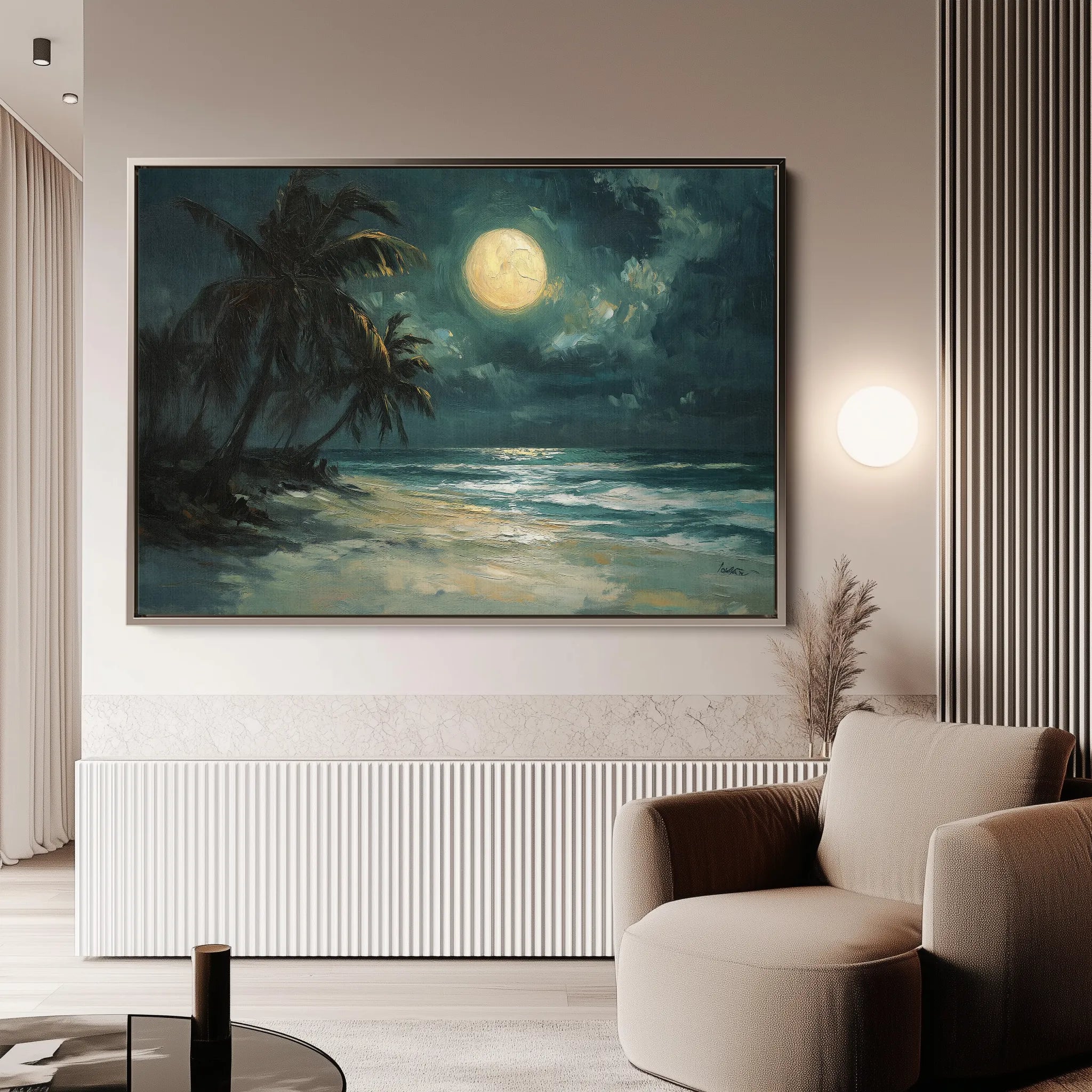 Landscape 303 Canvas Art 18" x 24" / 45 x 60 cm / Black