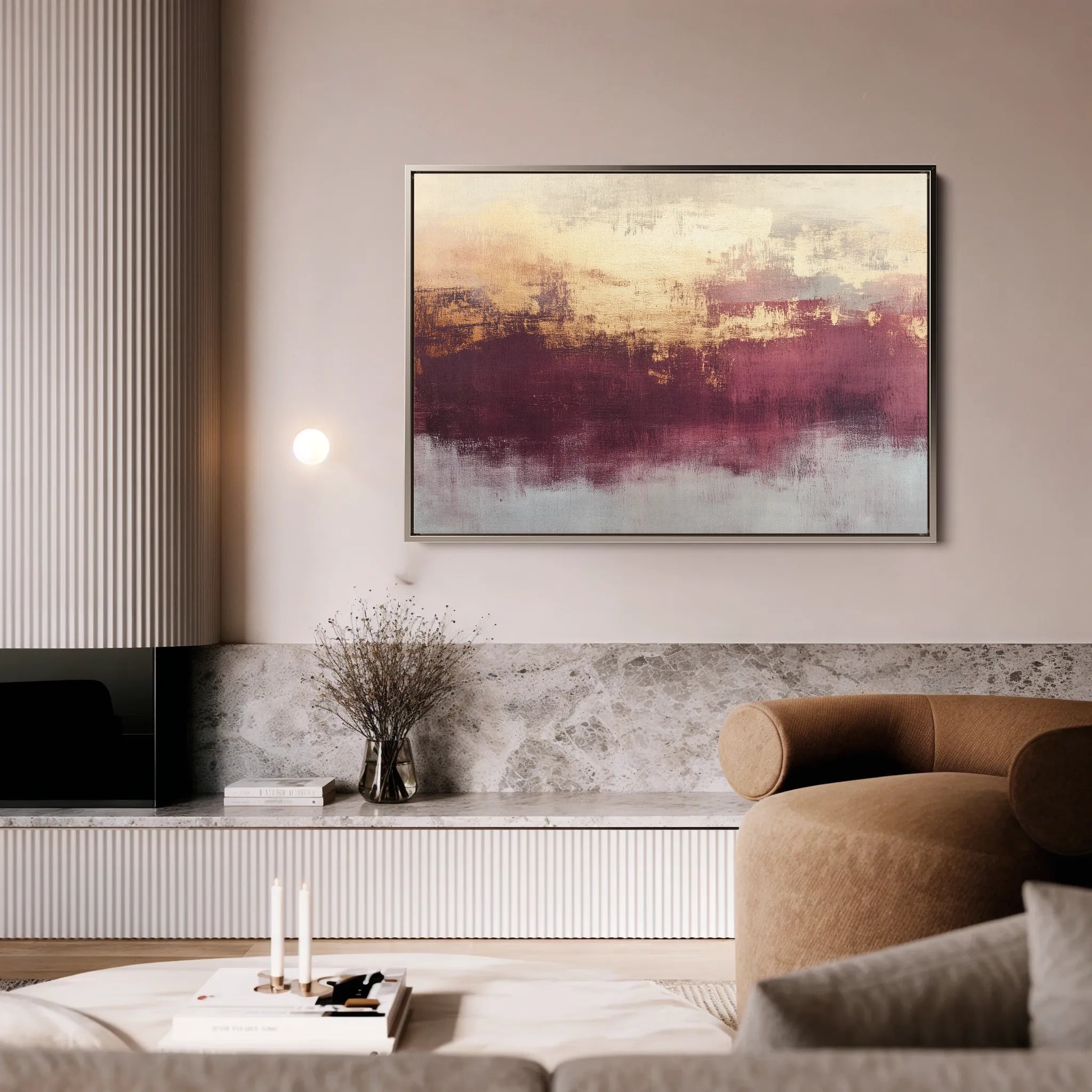 Abstract 304 Canvas Art 18" x 24" / 45 x 60 cm / Black