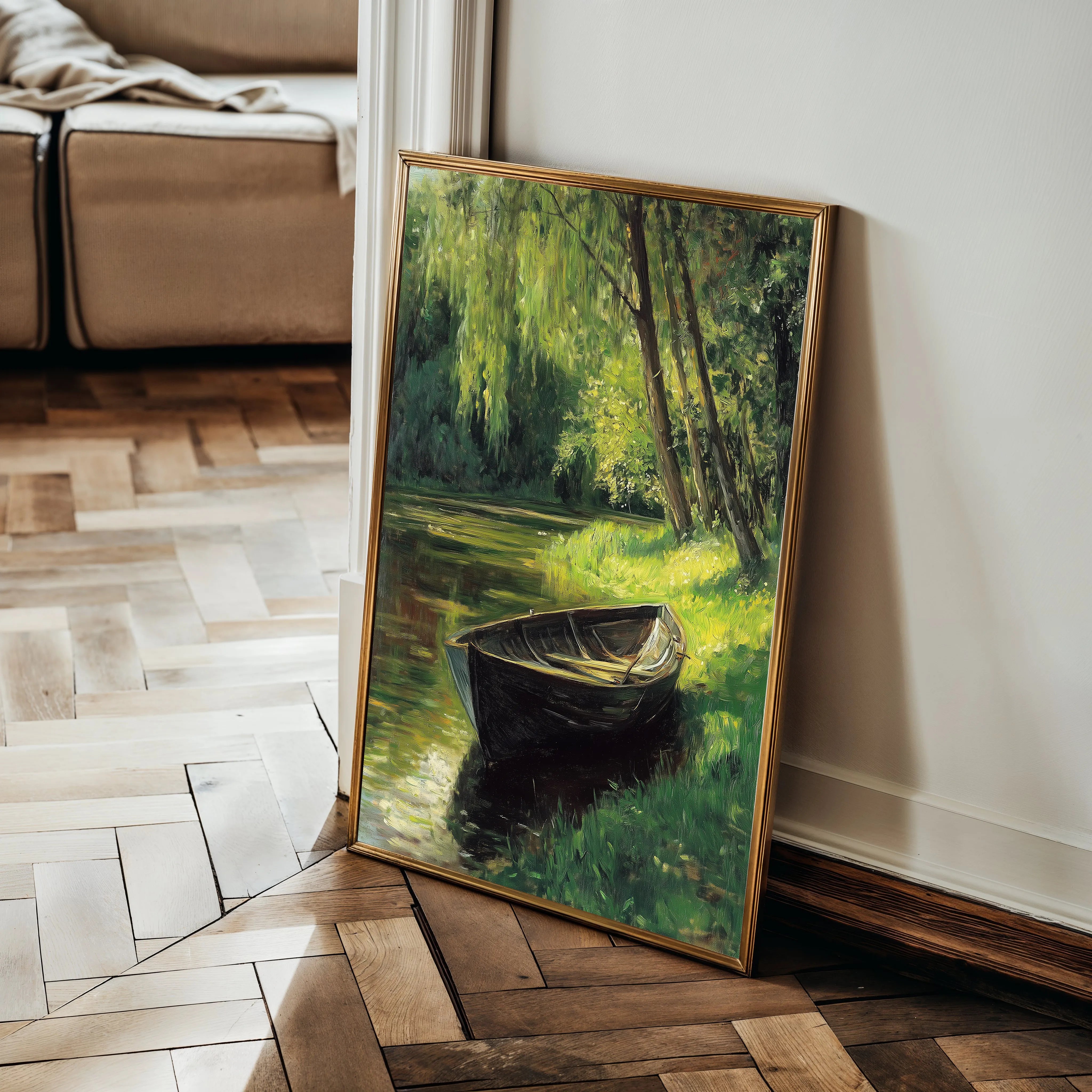 Landscape 307 Canvas Art 18" x 24" / 45 x 60 cm / Black